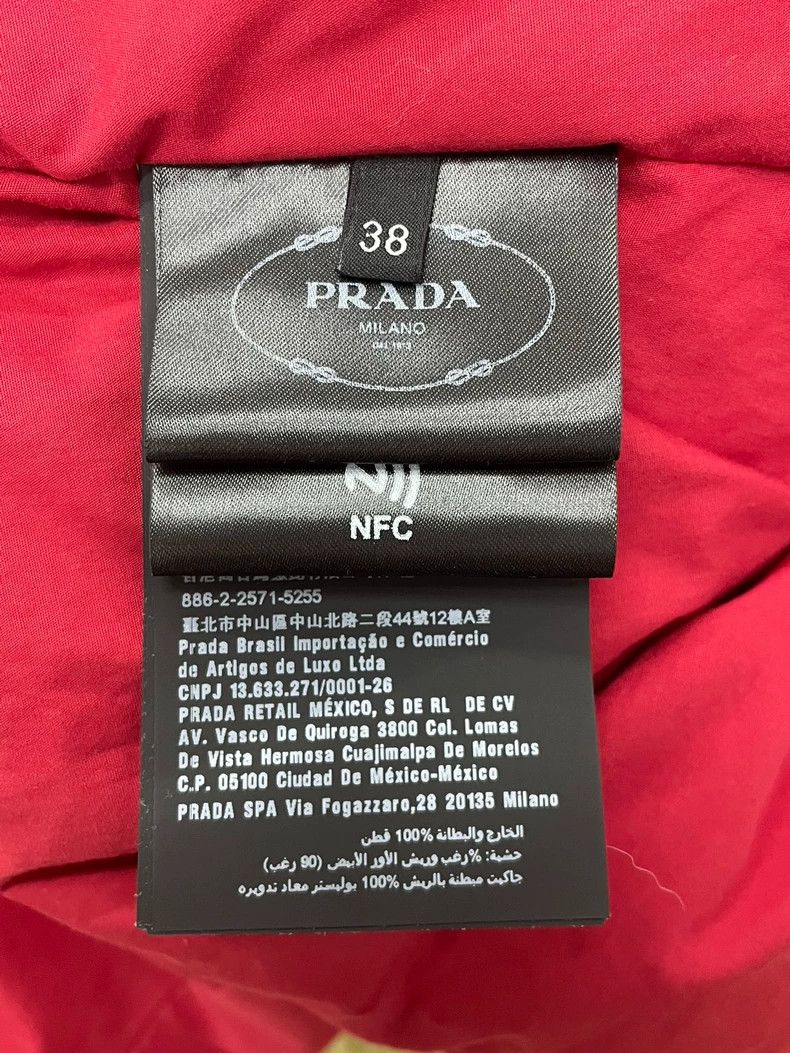 Prada Prada Red hooded short down jacket Size XS / US 0-2 / IT 36-38 - 5 Thumbnail