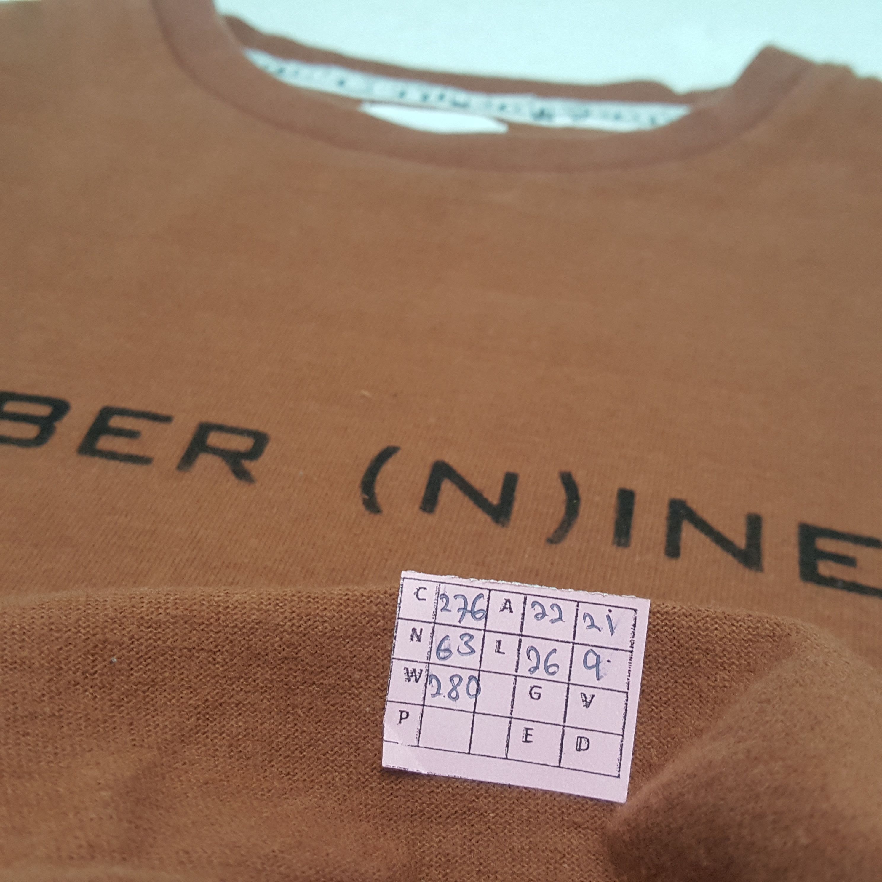 Japanese Brand Number Nine Japanese Brand Custom Art Tshirt C276N63 Size US L / EU 52-54 / 3 - 7 Thumbnail