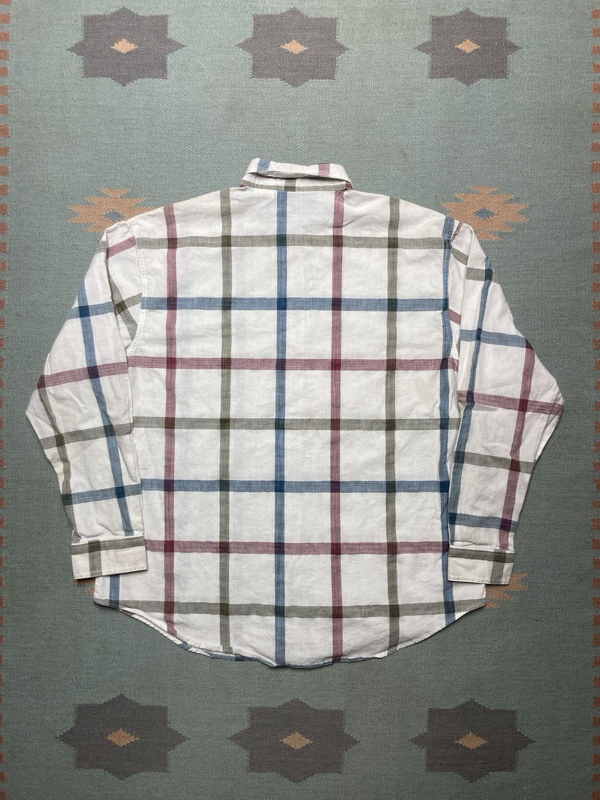Vintage × Wrangler Vtg wrangler blues button shirt western plaid women’s XXL Size XXL / US 16-18 / IT 52-54 - 8 Thumbnail