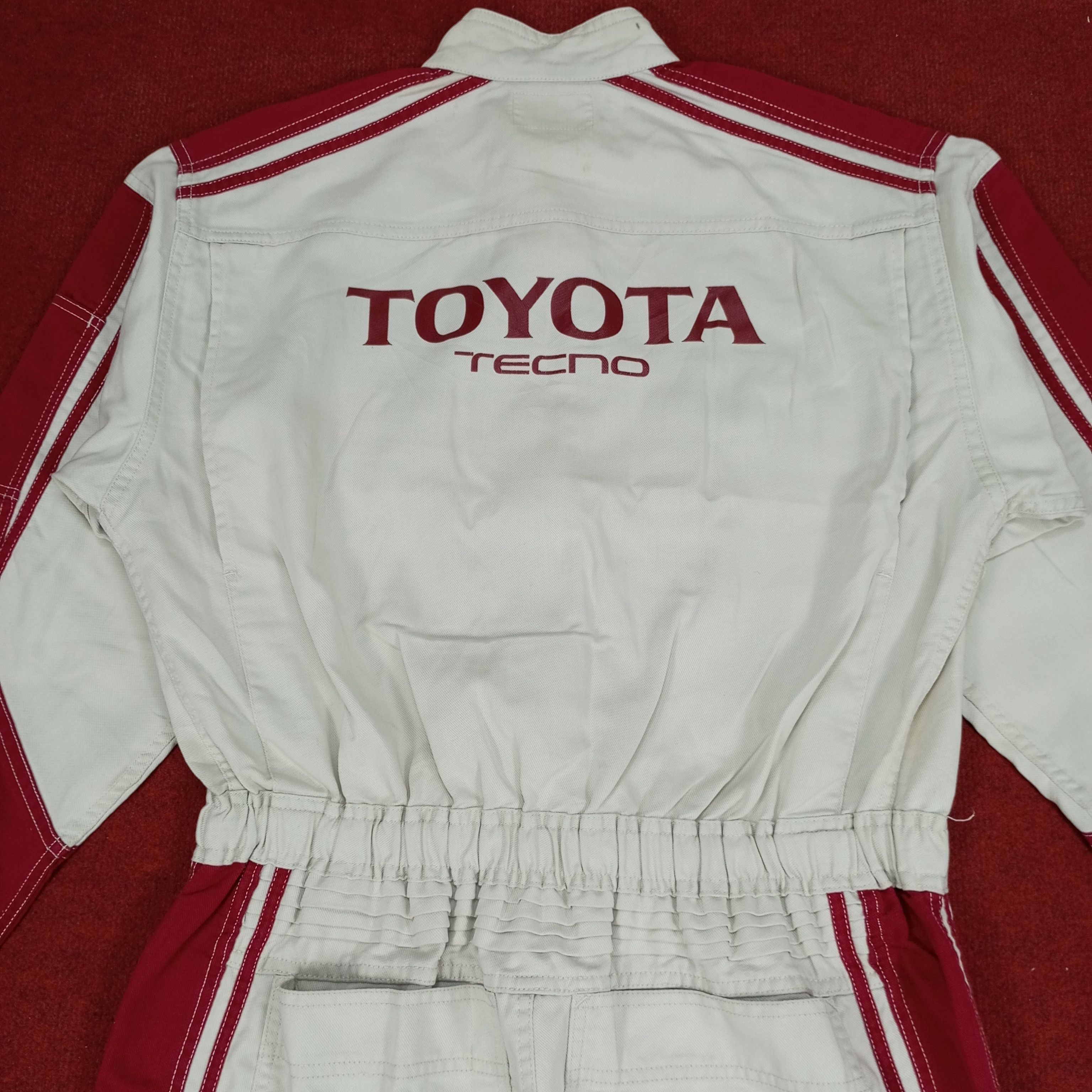 Japanese Brand × Vintage Toyota Tecno Japanese Motorsports Coverall Jacket Size US M / EU 48-50 / 2 - 2 Thumbnail