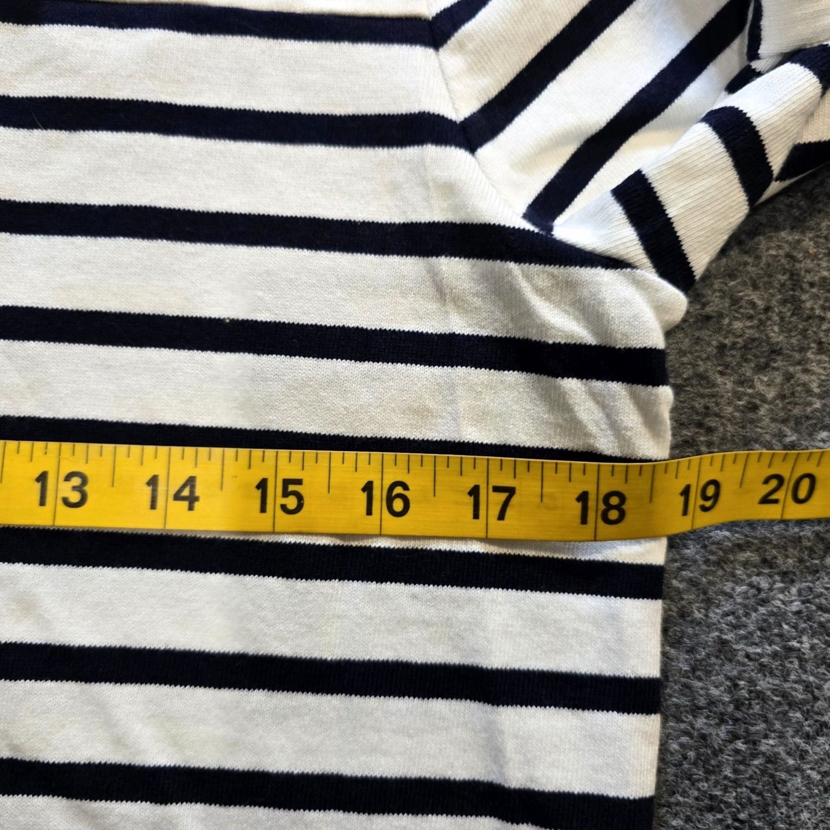J.Crew J.CREW Top Womens XS White Striped High Neck Anchor Button Nautical Preppy Shirt Size XS / US 0-2 / IT 36-38 - 6 Thumbnail