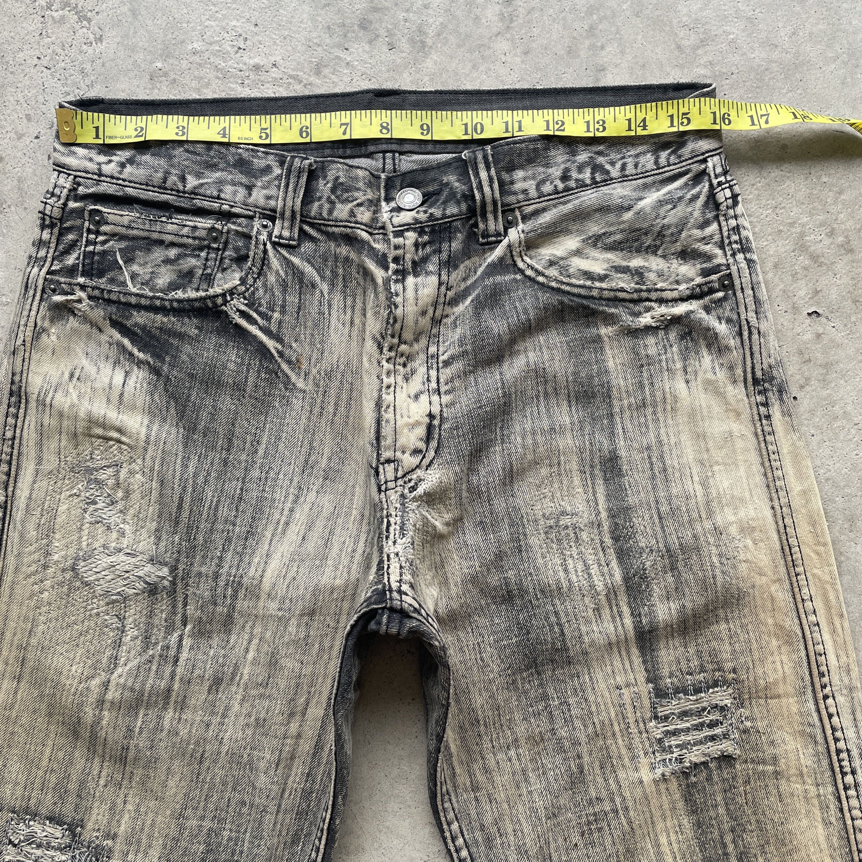 Japanese Brand × Vintage Vintage Japanese Acid Wash Distressed Faded Jeans Pants W32 Size US 32 / EU 48 - 5 Thumbnail