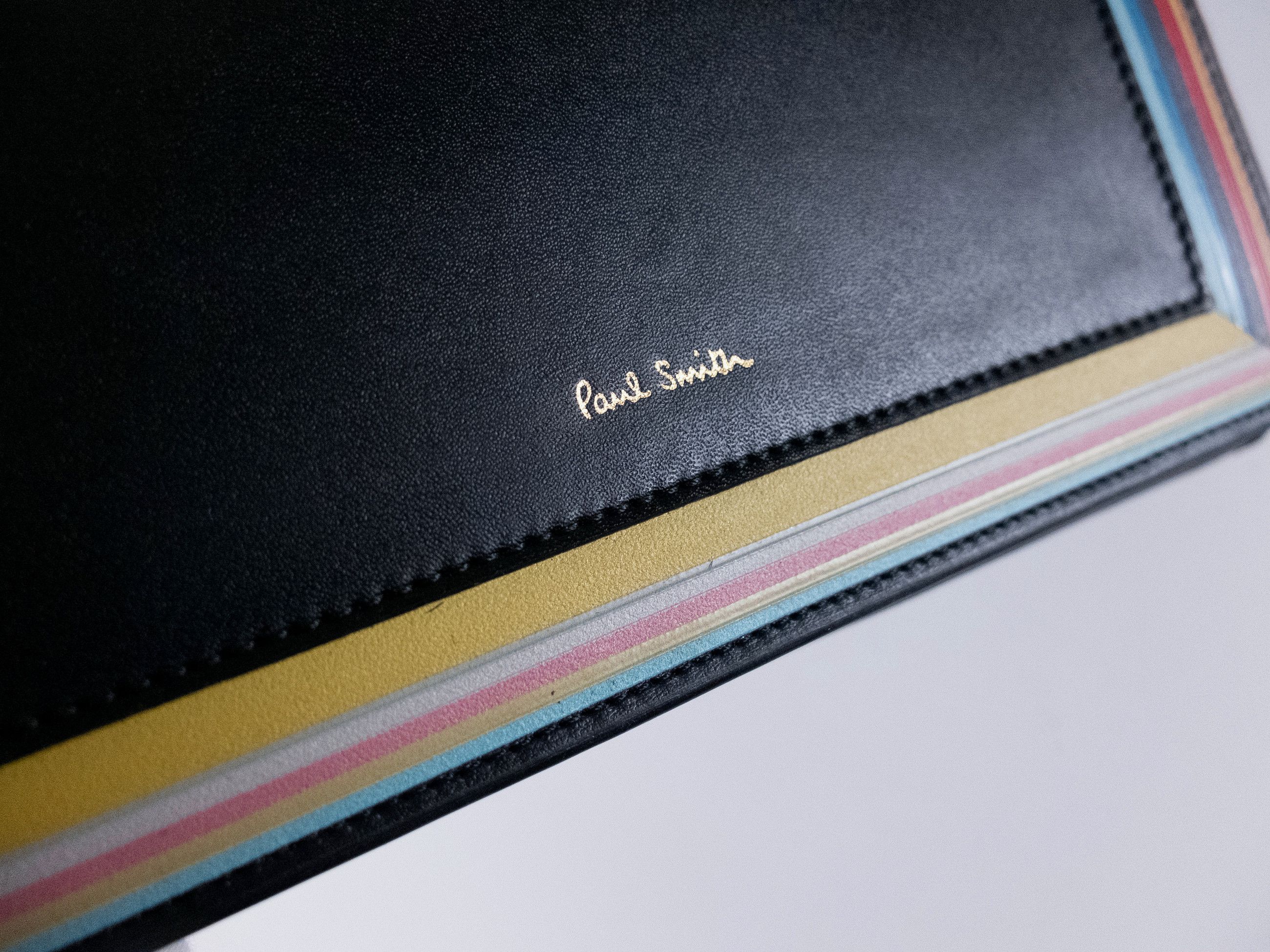 Paul Smith PAUL SMITH black trifold signature stripe leather wallet Size ONE SIZE - 3 Thumbnail