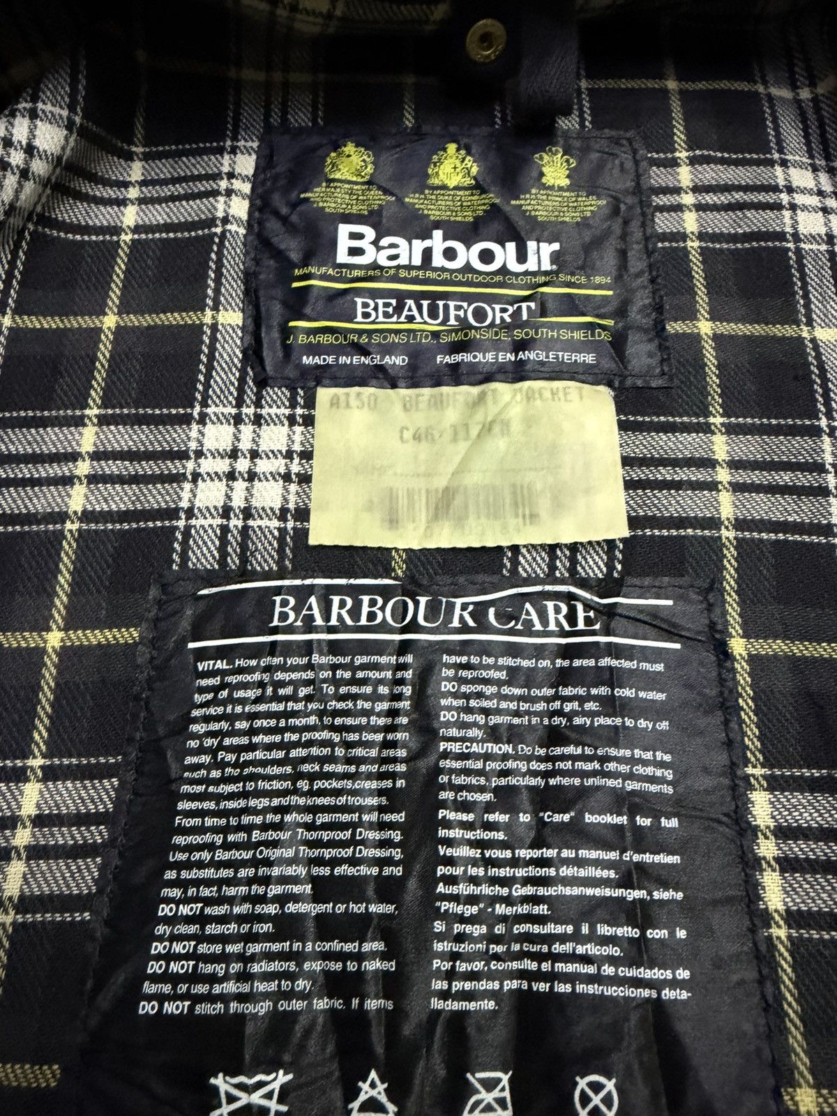 Barbour Vintage Barbour Beaufort Wax Jacket Size US M / EU 48-50 / 2 - 9 Thumbnail
