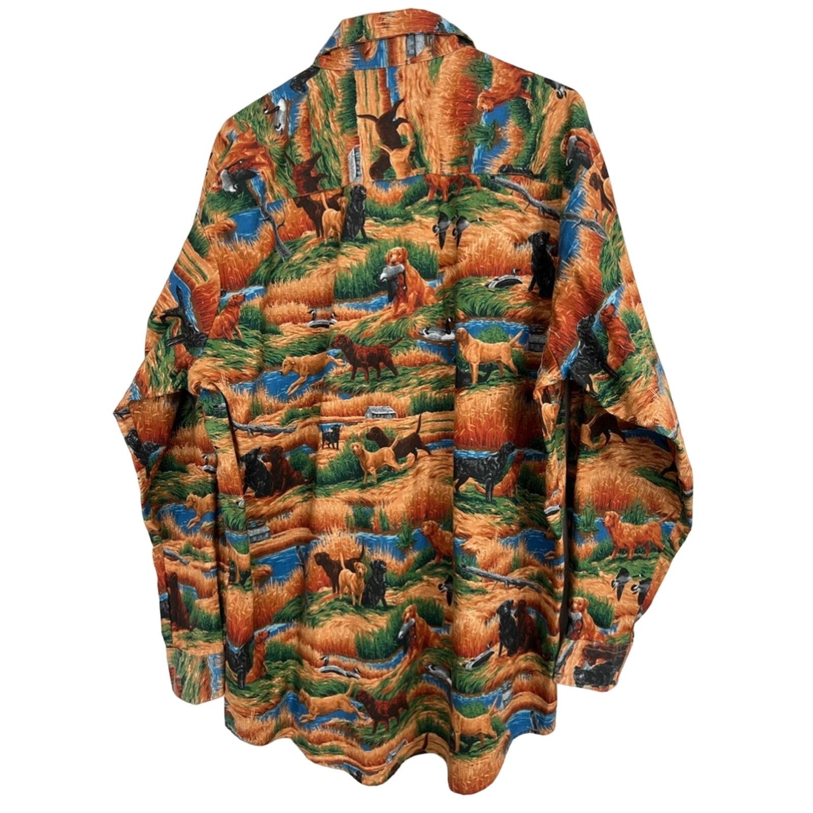 Vintage Vintage 3 Forks The Wolf River Hunting Labrador Shirt XL USA Size US XL / EU 56 / 4 - 2 Thumbnail