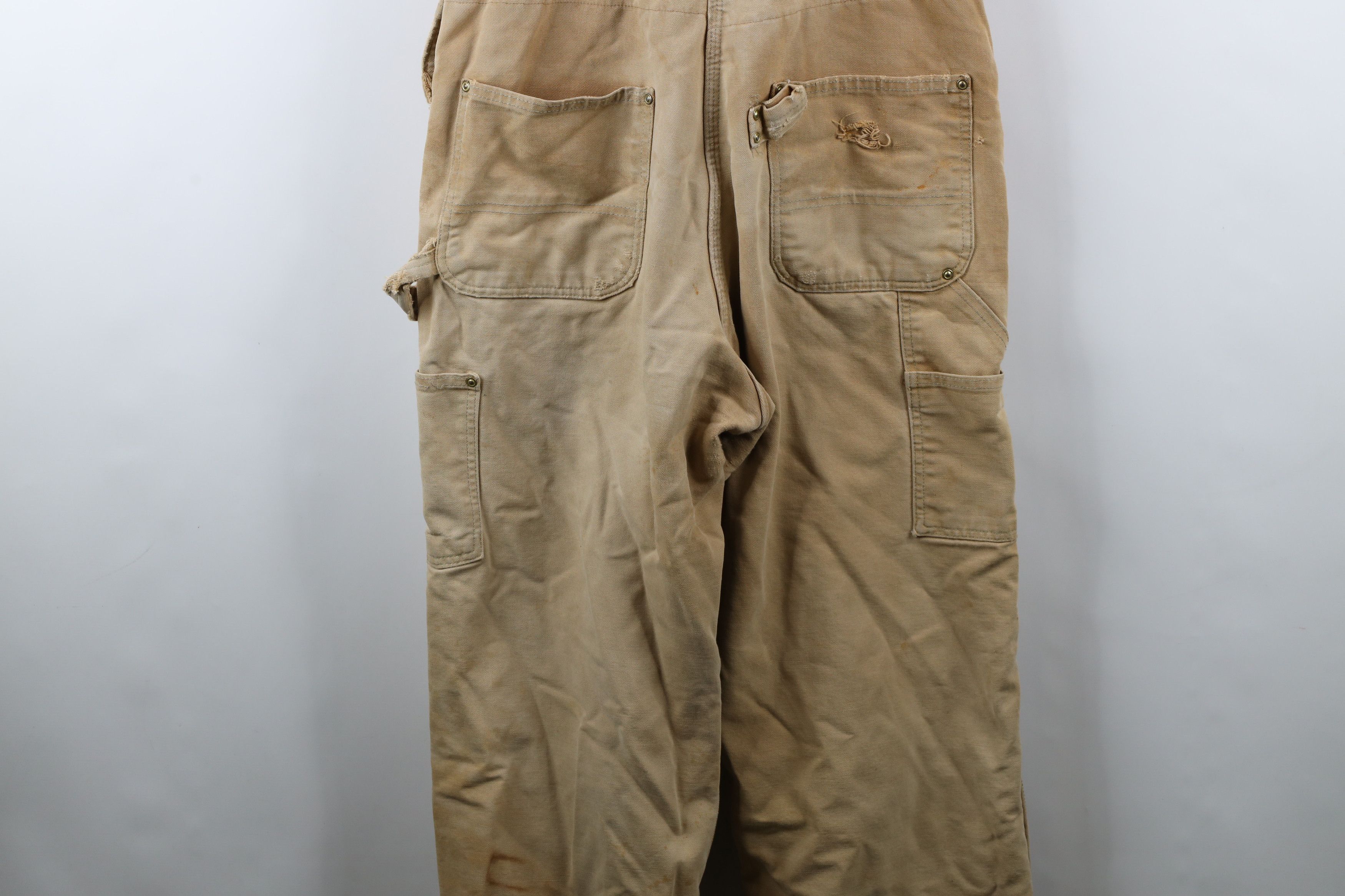 Carhartt × Vintage Vintage 90s Carhartt Thrashed Quilted Double Knee Overalls Size US 36 / EU 52 - 18 Thumbnail