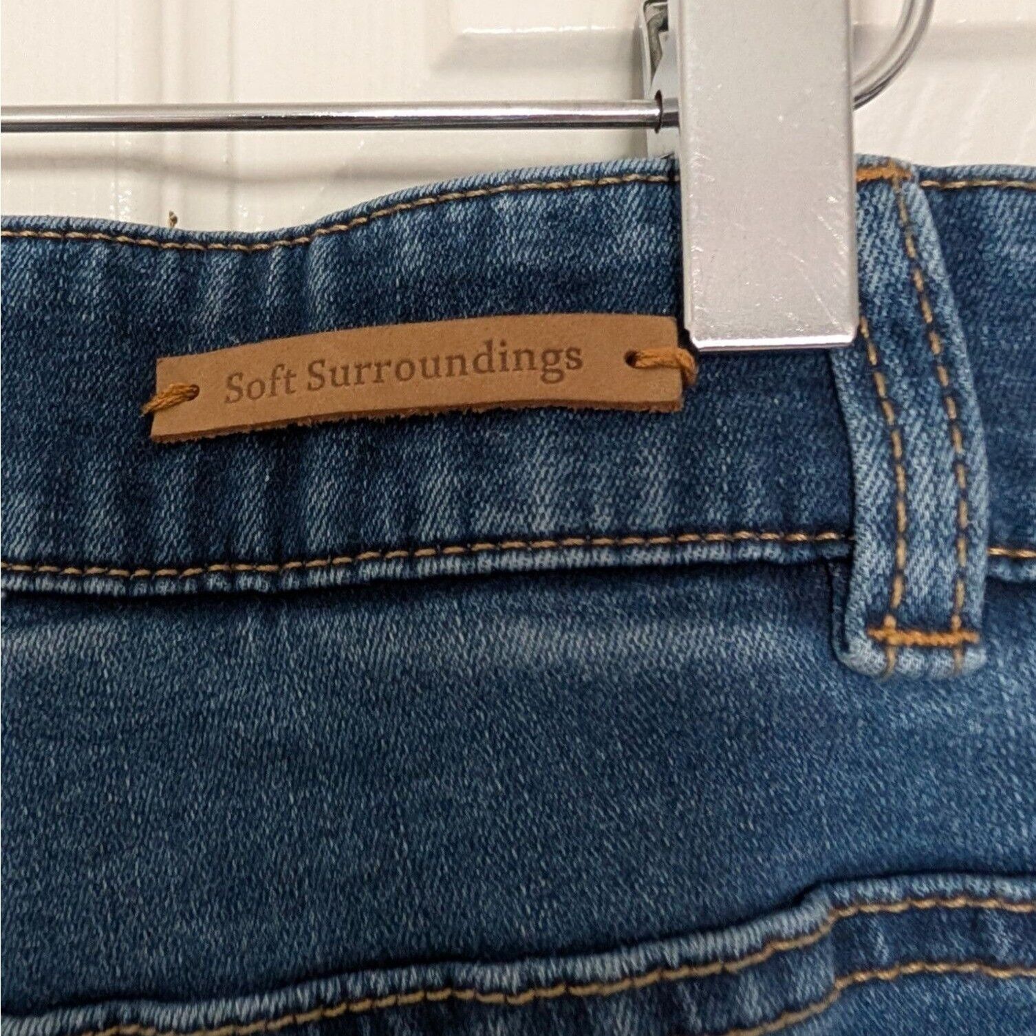 Designer Soft Surroundings Straight Jeans Womens Size Medium Blue Size 30" / US 8 / IT 44 - 9 Thumbnail
