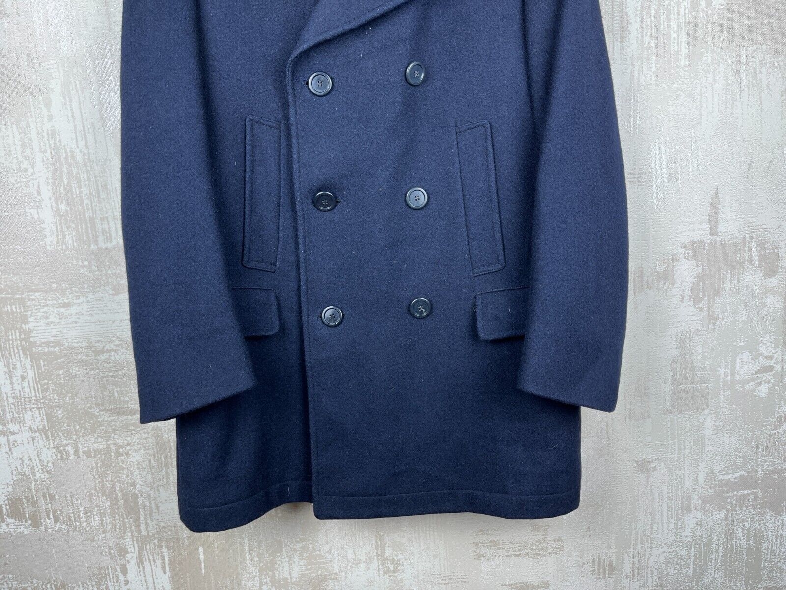 Vintage 90s Kuusinen Blackburn Wool England Peacoat Double-Breasted Size US M / EU 48-50 / 2 - 5 Thumbnail