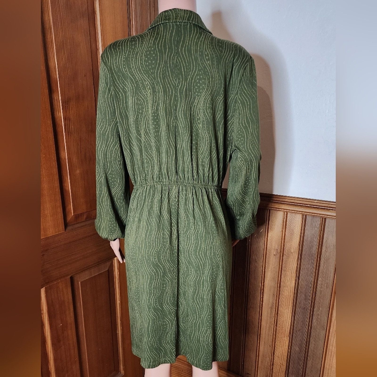Gudrun Sjoden NWOT Gudrun Sjoden Green Collared Shirt Dress XL Size XL / US 12-14 / IT 48-50 - 3 Thumbnail