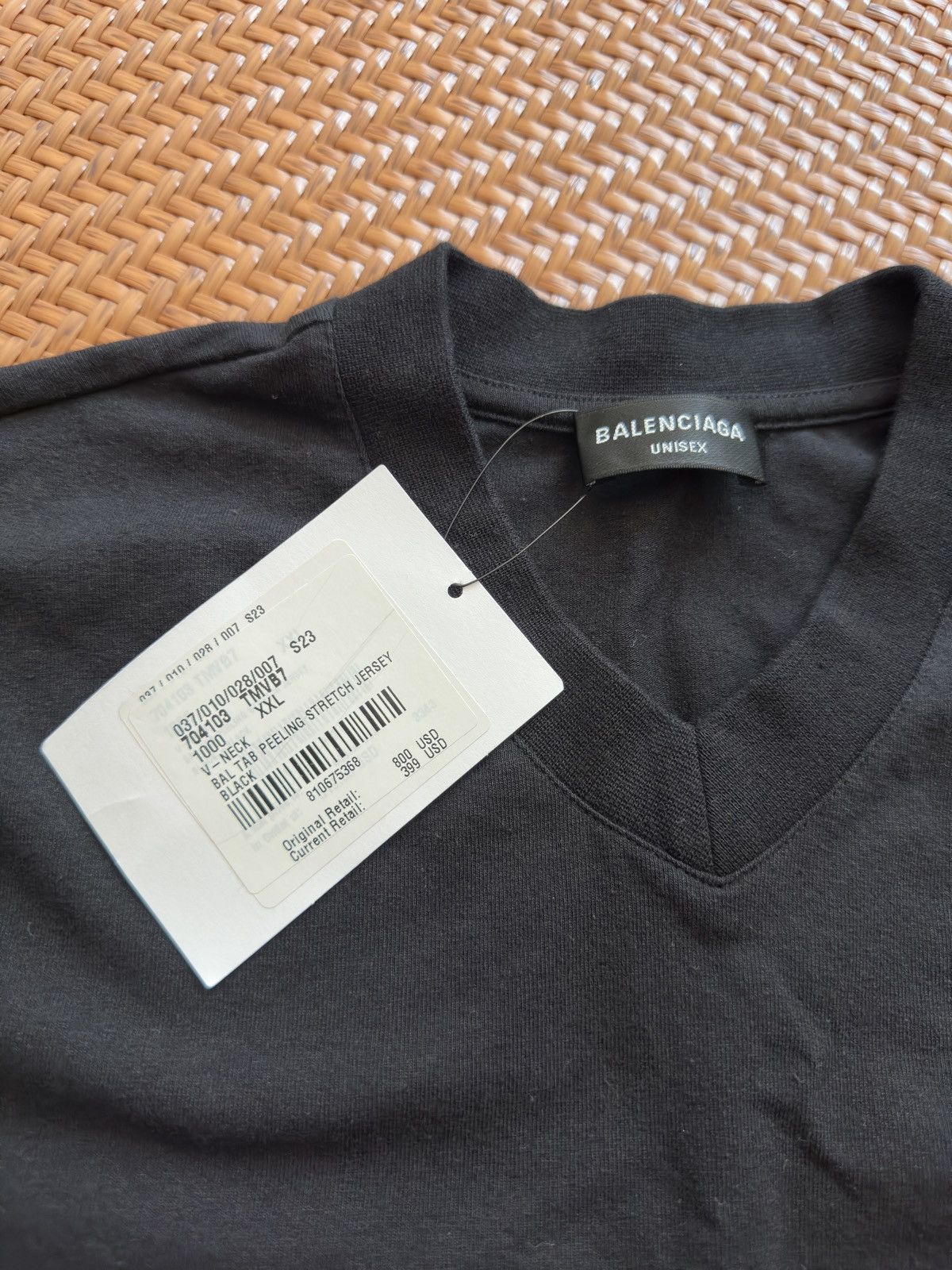 Balenciaga Balenciaga Tab Peeling Stretch Jersey Size US XXL / EU 58 / 5 - 2 Thumbnail