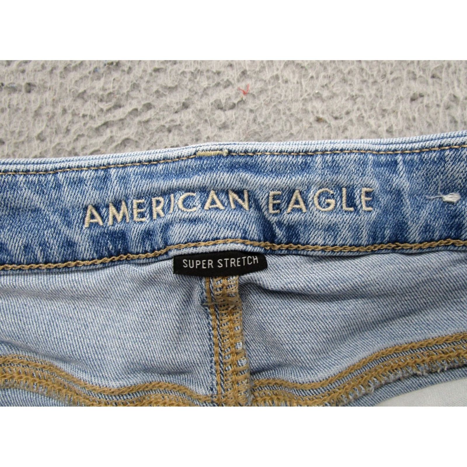 American Eagle Outfitters American Eagle Outfitters Shortie Shorts Women's 6 Curvy Hi Rise Super Stretch Denim Blue 90s? Size 28" / US 6 / IT 42 - 2 Thumbnail
