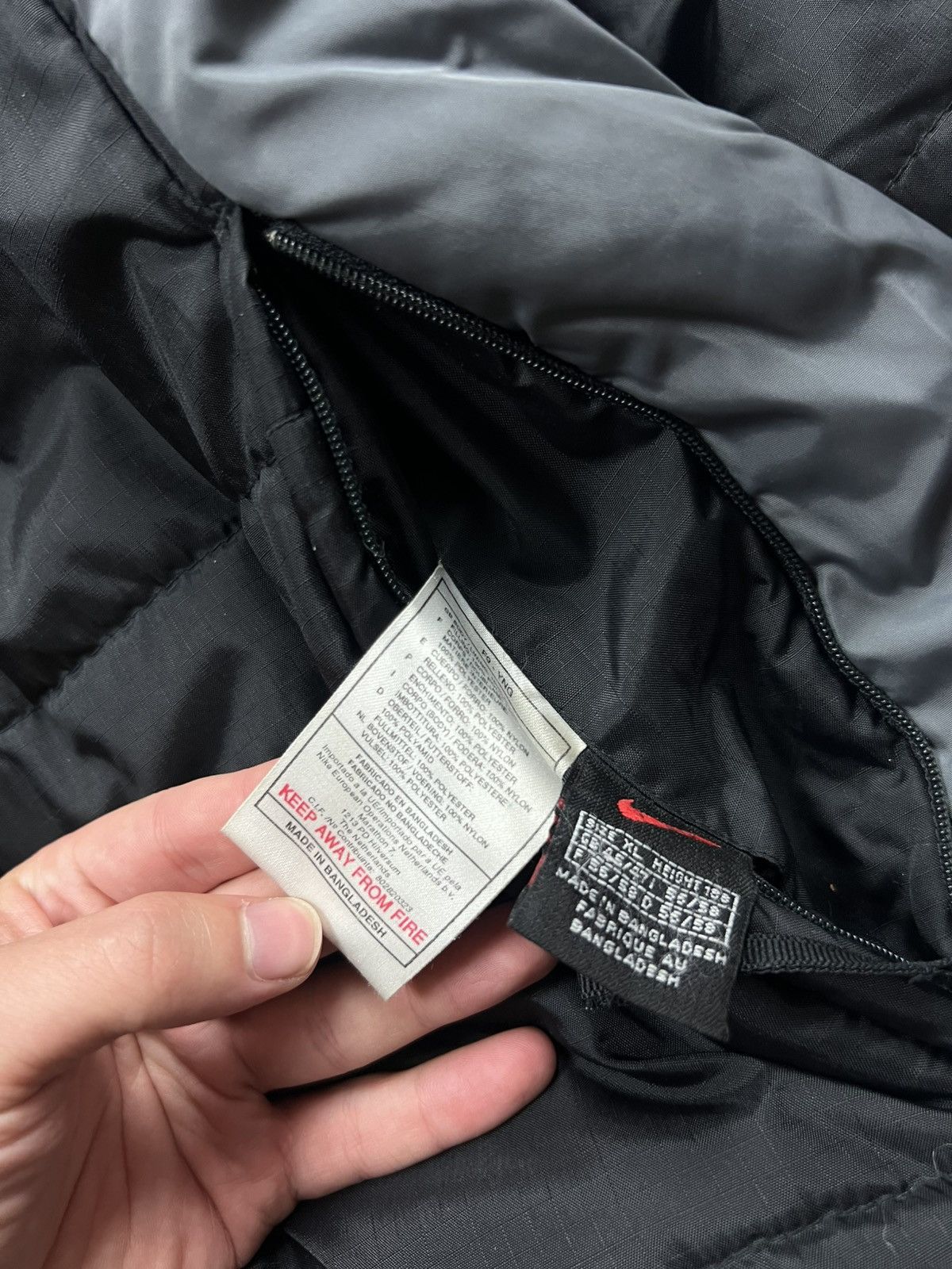 Nike 90s Nike Double Swoosh Vintage Drill Oversized Puffer Jacket Size US XL / EU 56 / 4 - 8 Thumbnail