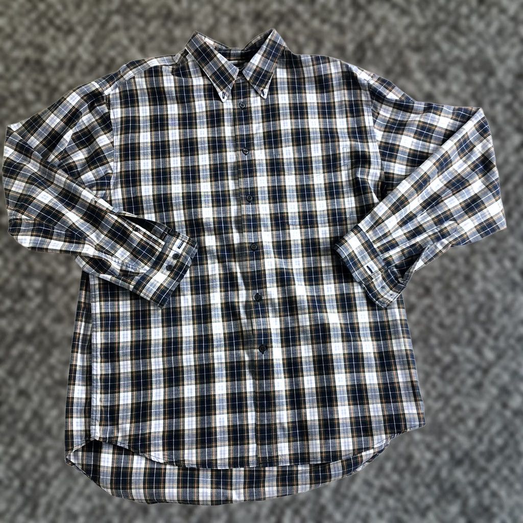 Gap Gap Mens Plaid Long Sleeve Shirt Large Blue Size US L / EU 52-54 / 3 - 1 Thumbnail