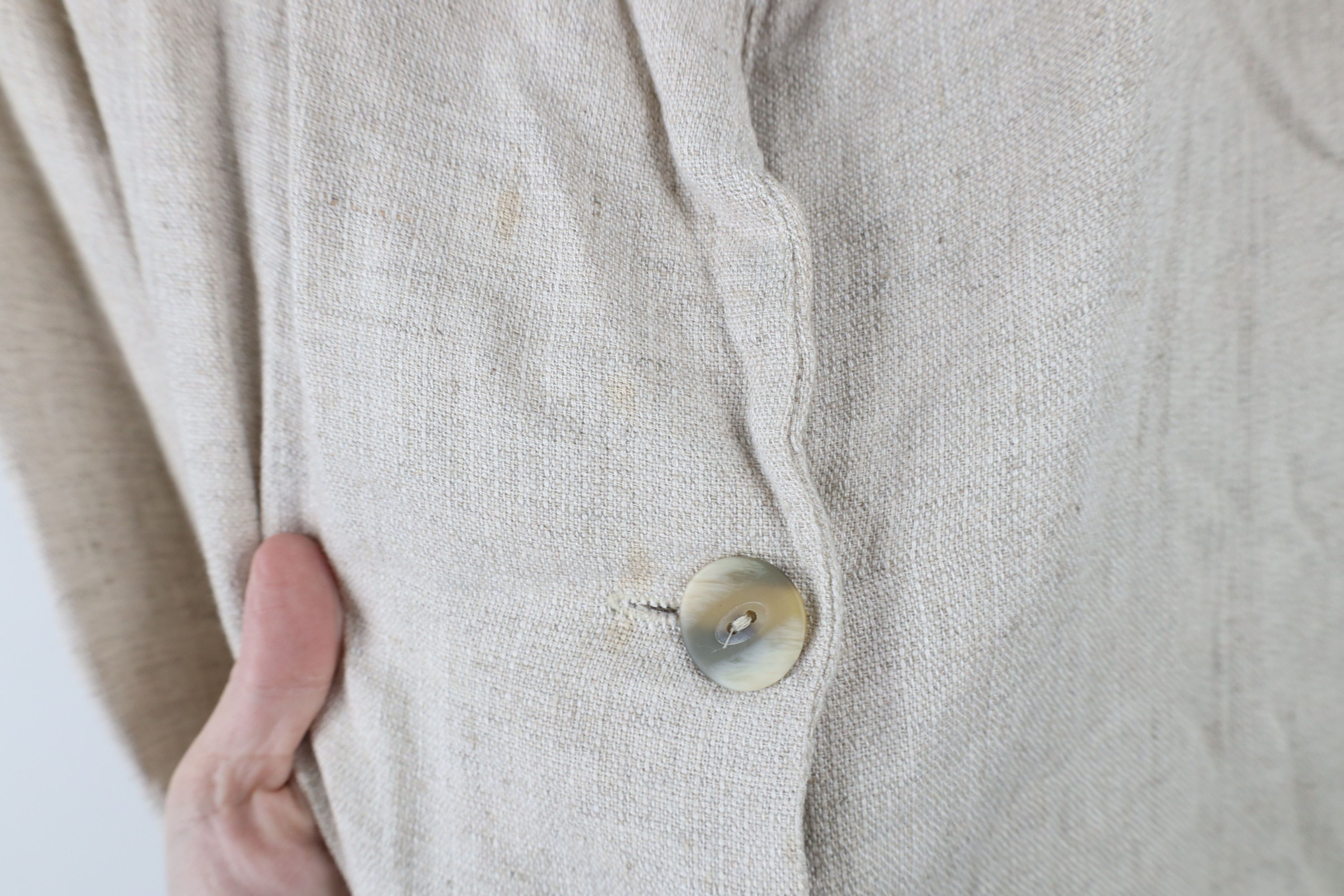 Vintage Vintage 90s Lagenlook Linen Blend Button Jacket Tunic USA Size XL / US 12-14 / IT 48-50 - 6 Thumbnail