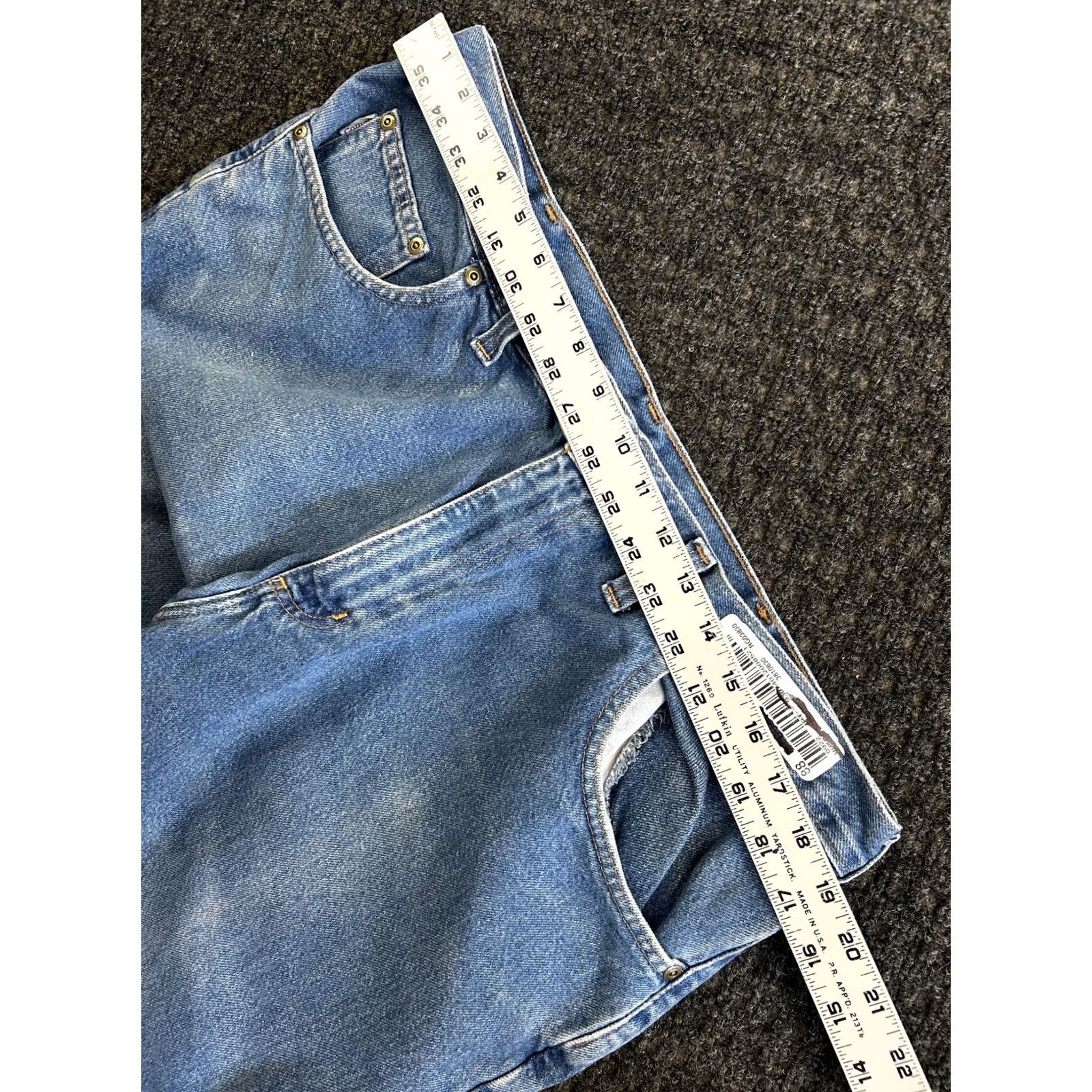 Carhartt VINTAGE Carhartt Jeans Relaxed Fit 38x30 Blue Denim 5-Pocket Distressed Grunge 90s y2k Mens Jeans Size US 40 / EU 56 - 7 Thumbnail