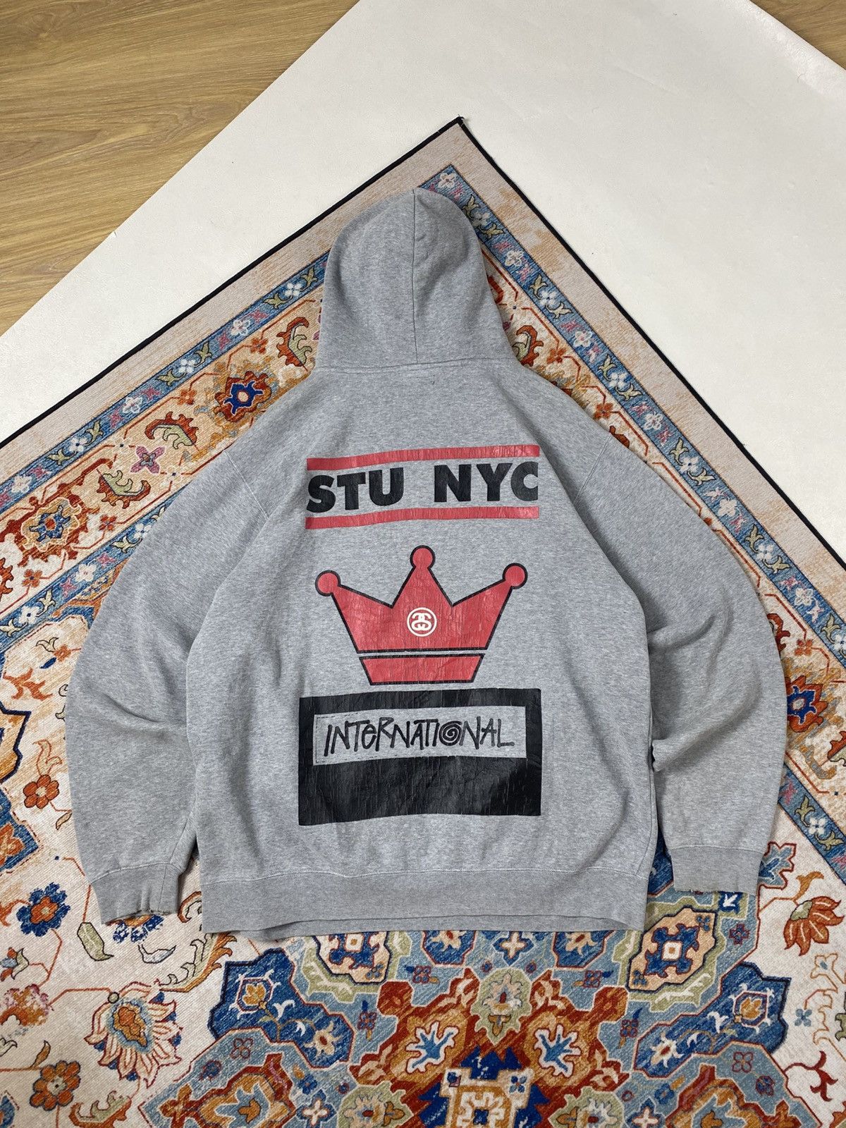 Stussy Vintage Stussy Rip Off Run DMC Hooded Size US XL / EU 56 / 4 - 9 Thumbnail