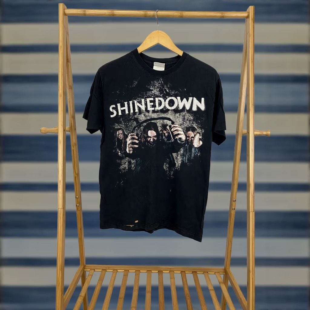 Hanes VINTAGE Shinedown The Sound Of Madness T-Shirt M Double Sided Faded Black Mens Size US M / EU 48-50 / 2 - 1 Thumbnail