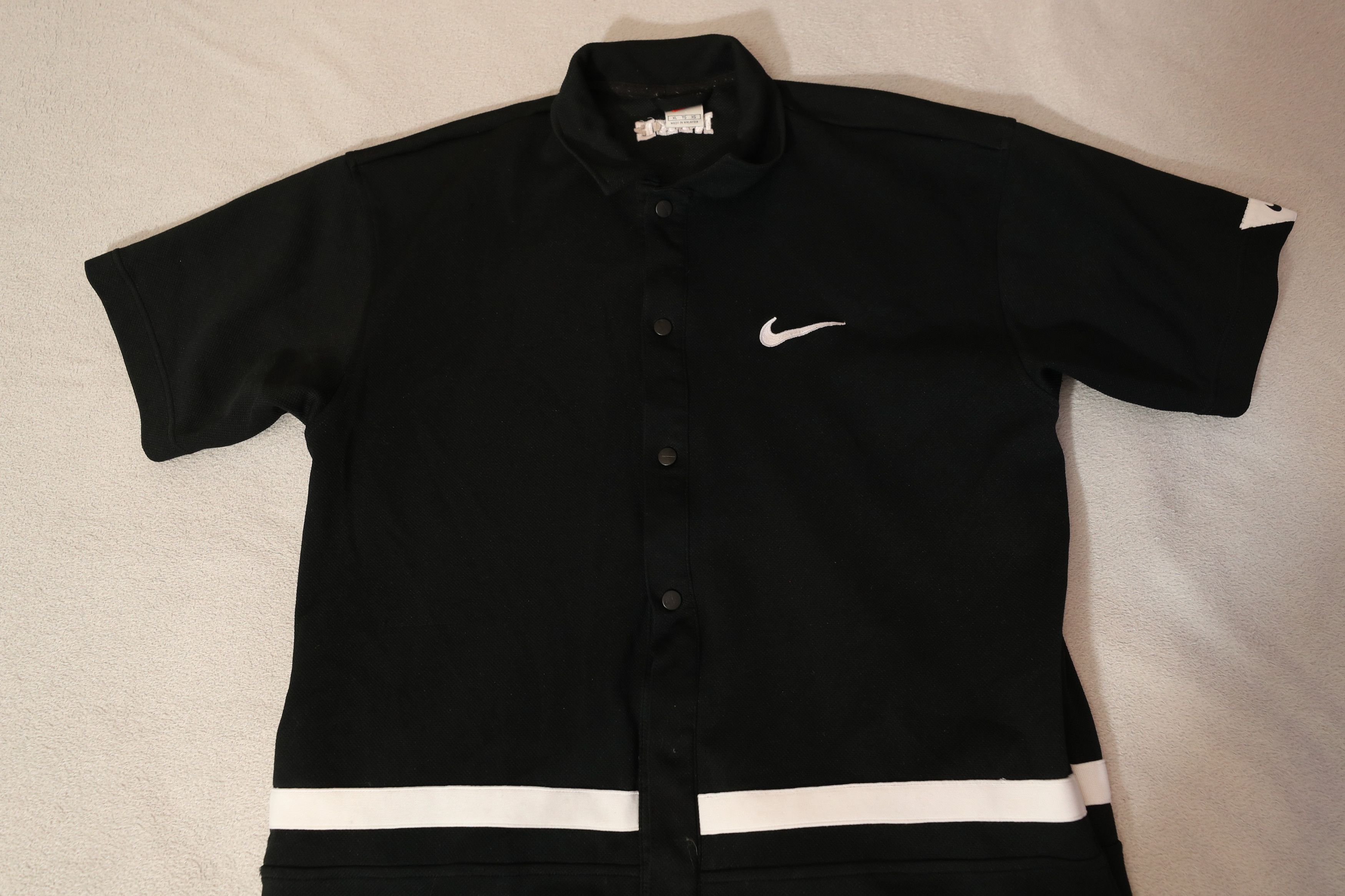 Nike × Vintage Nike Vintage 90s Oversize Snap Button Jersey (XL) Size US XL / EU 56 / 4 - 3 Thumbnail