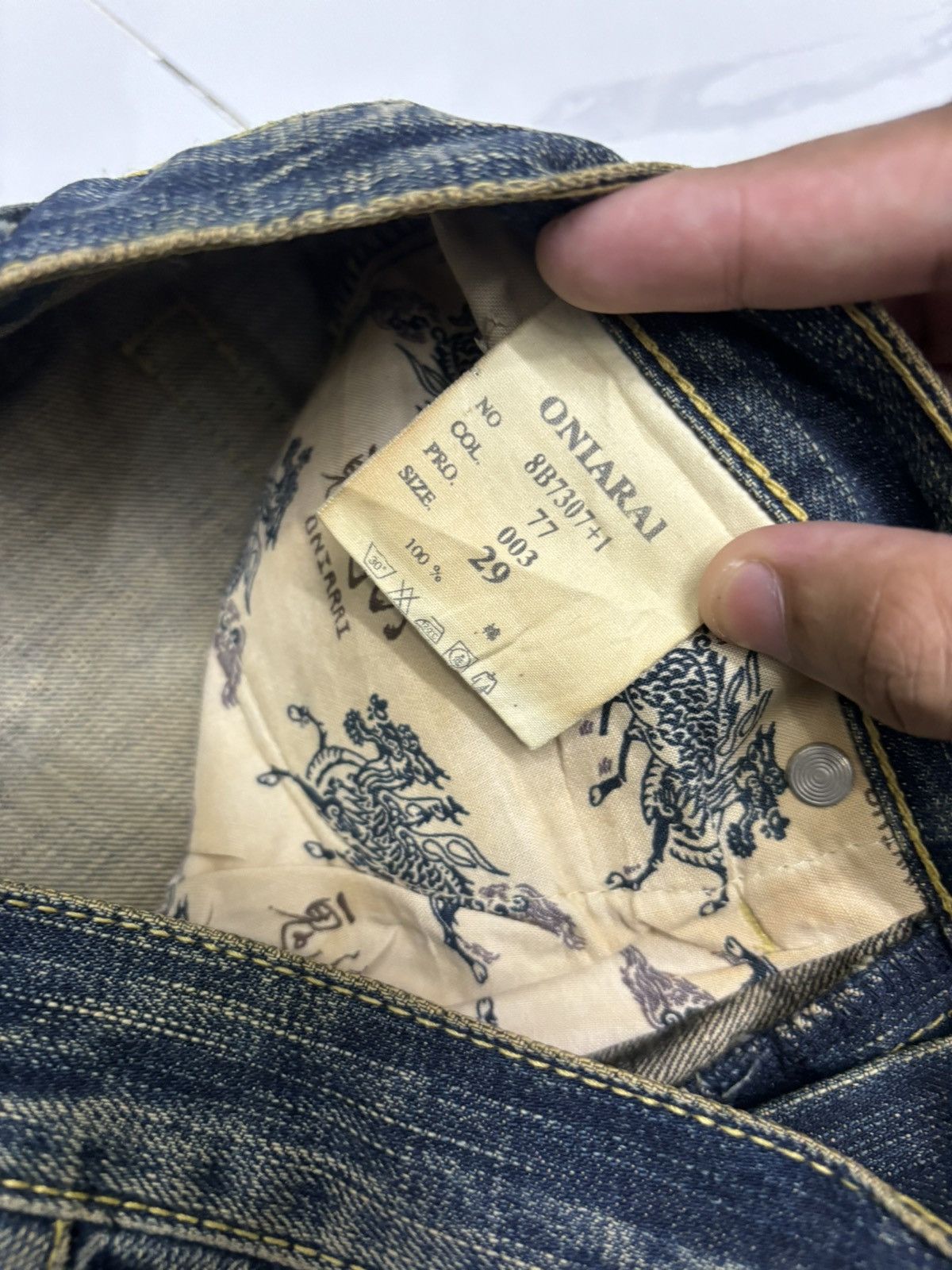 Japanese Brand RARE JAPANESE JEANS ART ONIARAI RUSTY CLAWMARK DENIM Size 30" / US 8 / IT 44 - 12 Thumbnail
