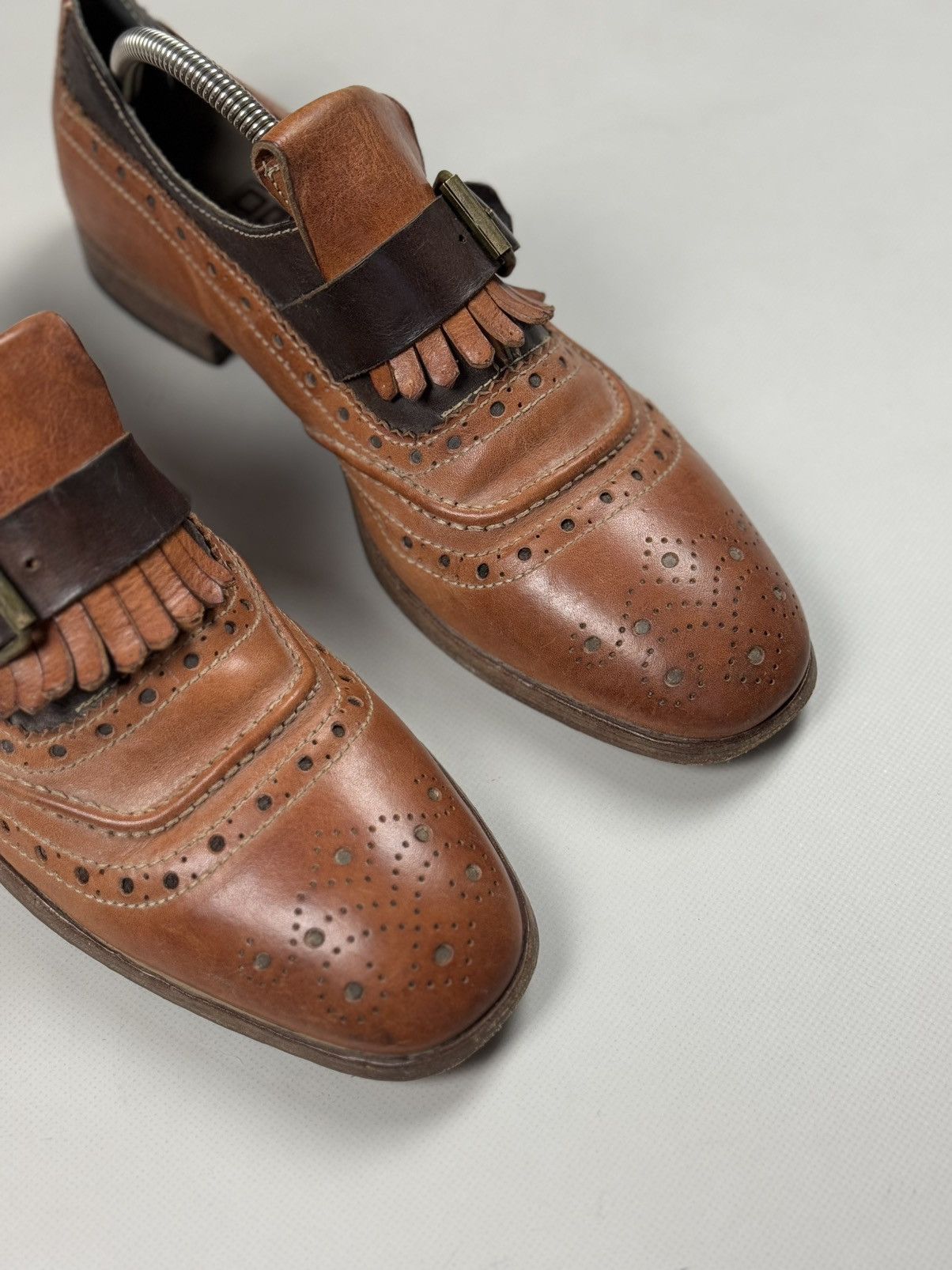 MoMA MOMA Men’s Avant-Garde Single Monk Leather Classic Shoes Size US 8 / EU 41 - 5 Thumbnail