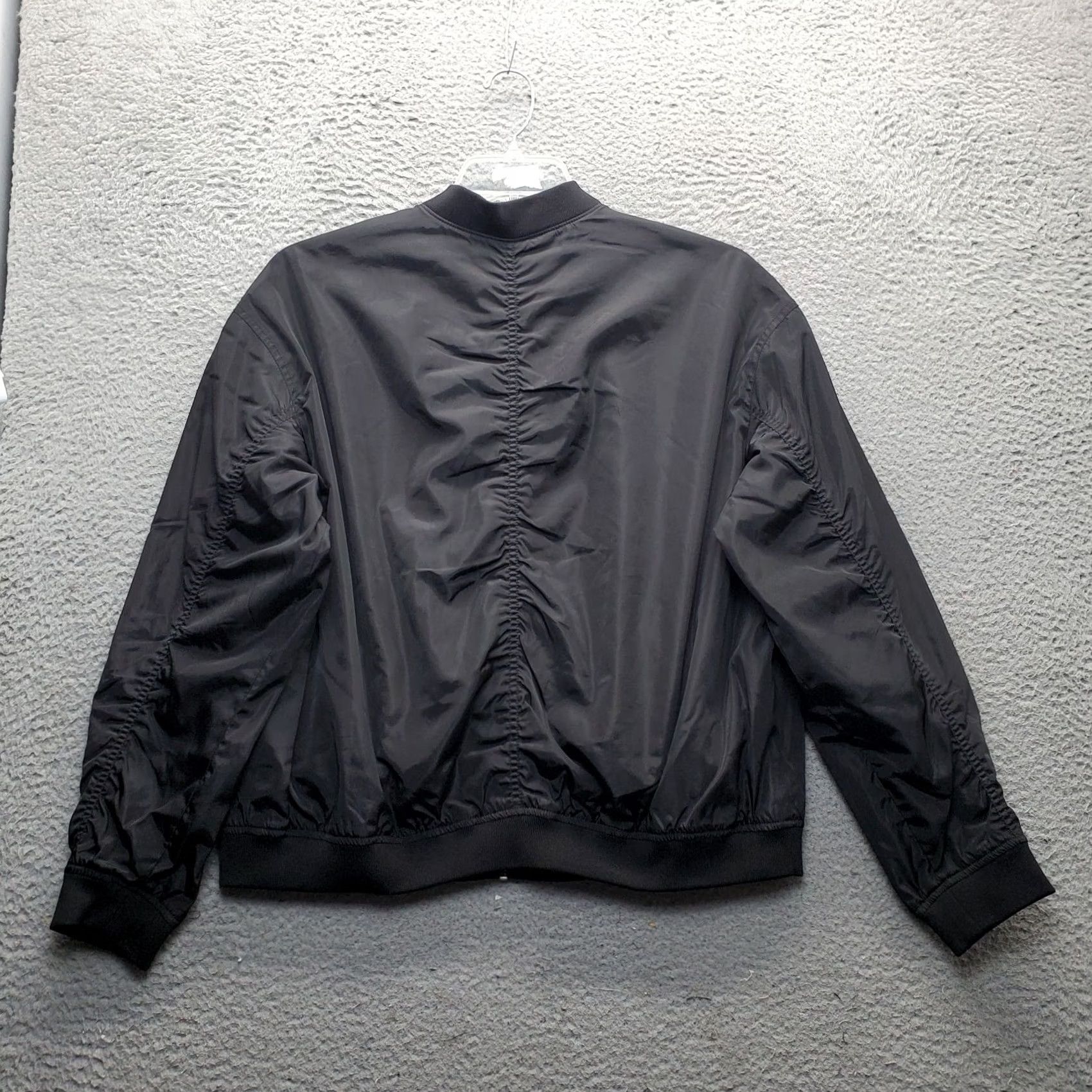 Express Express Bomber Jacket Women Large Black Windbreaker Long Sleeve Outdoor Full Zip Size L / US 10 / IT 46 - 2 Thumbnail
