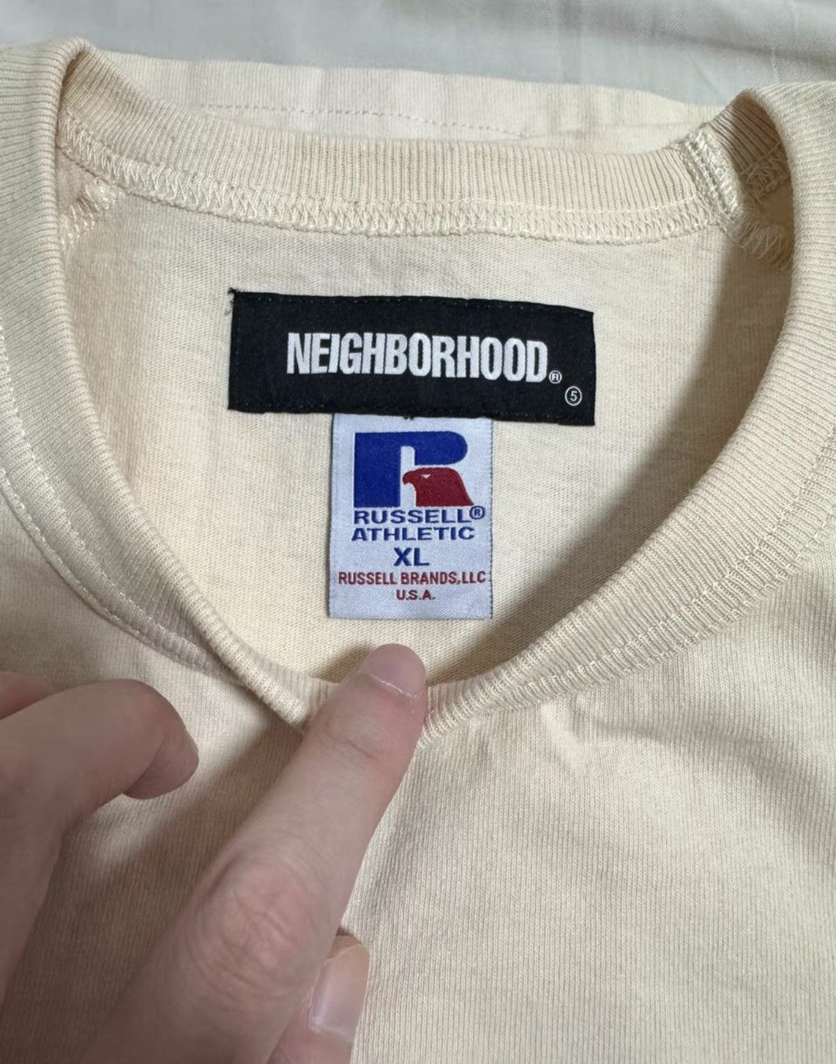 Neighborhood Neighborhood x Russell 22SS Collaboration Short Sleeve Tee Size US XL / EU 56 / 4 - 3 Thumbnail