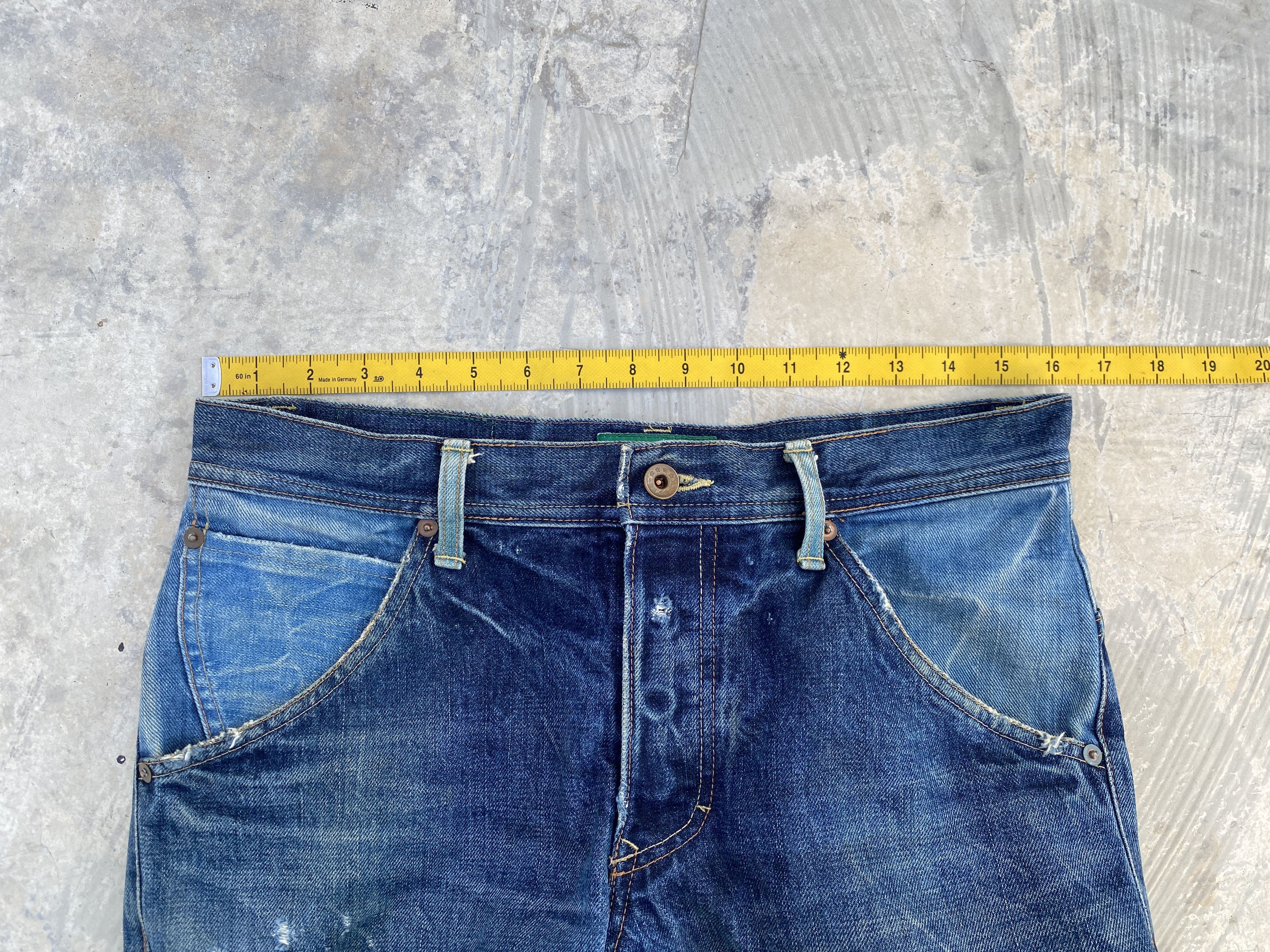 Japanese Brand Concave Attempt Distressed Jeans Size US 32 / EU 48 - 12 Thumbnail