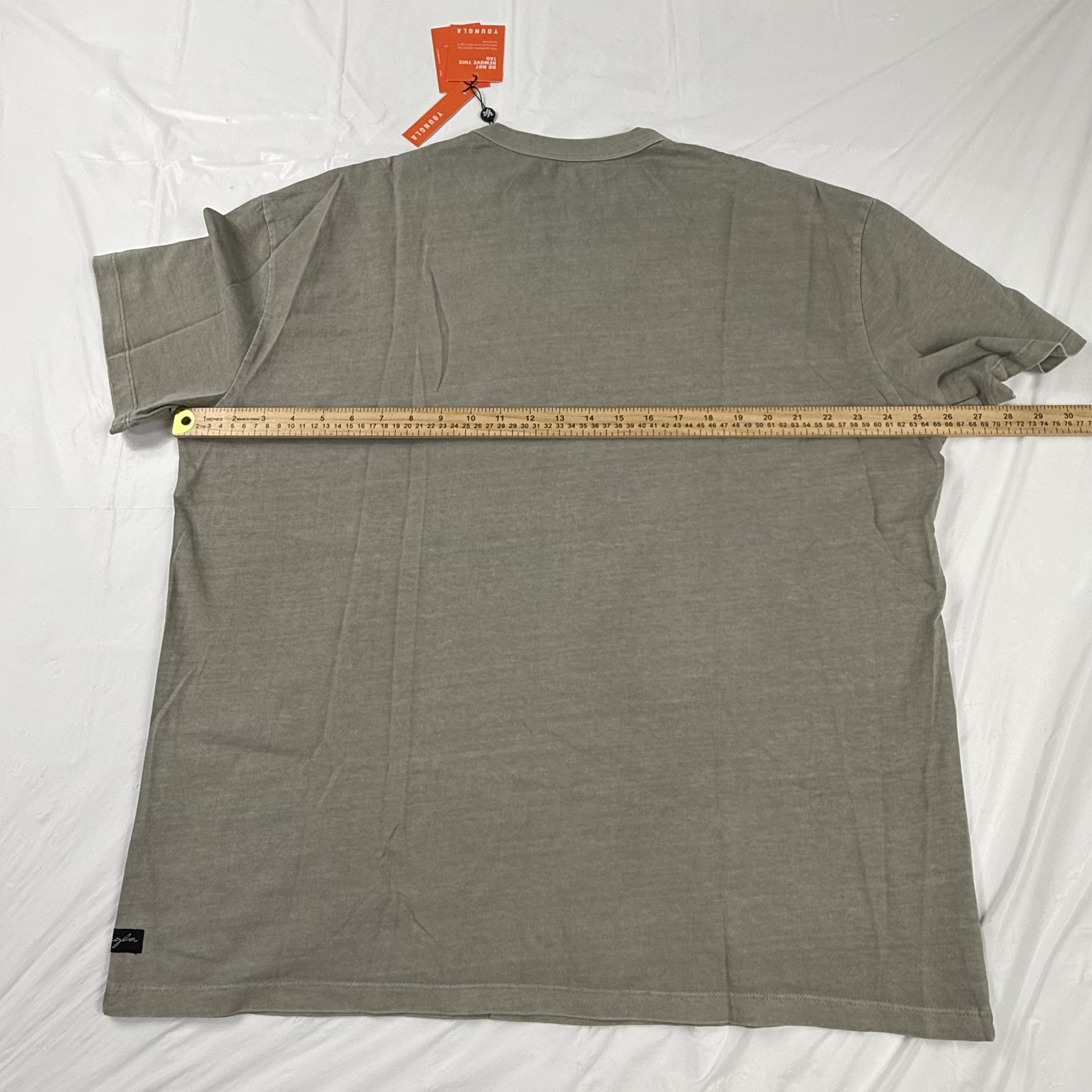 YoungLA YoungLA 472 Sage Wash T-Shirt Mens XXL New With Tags Cotton Size US XXL / EU 58 / 5 - 4 Thumbnail