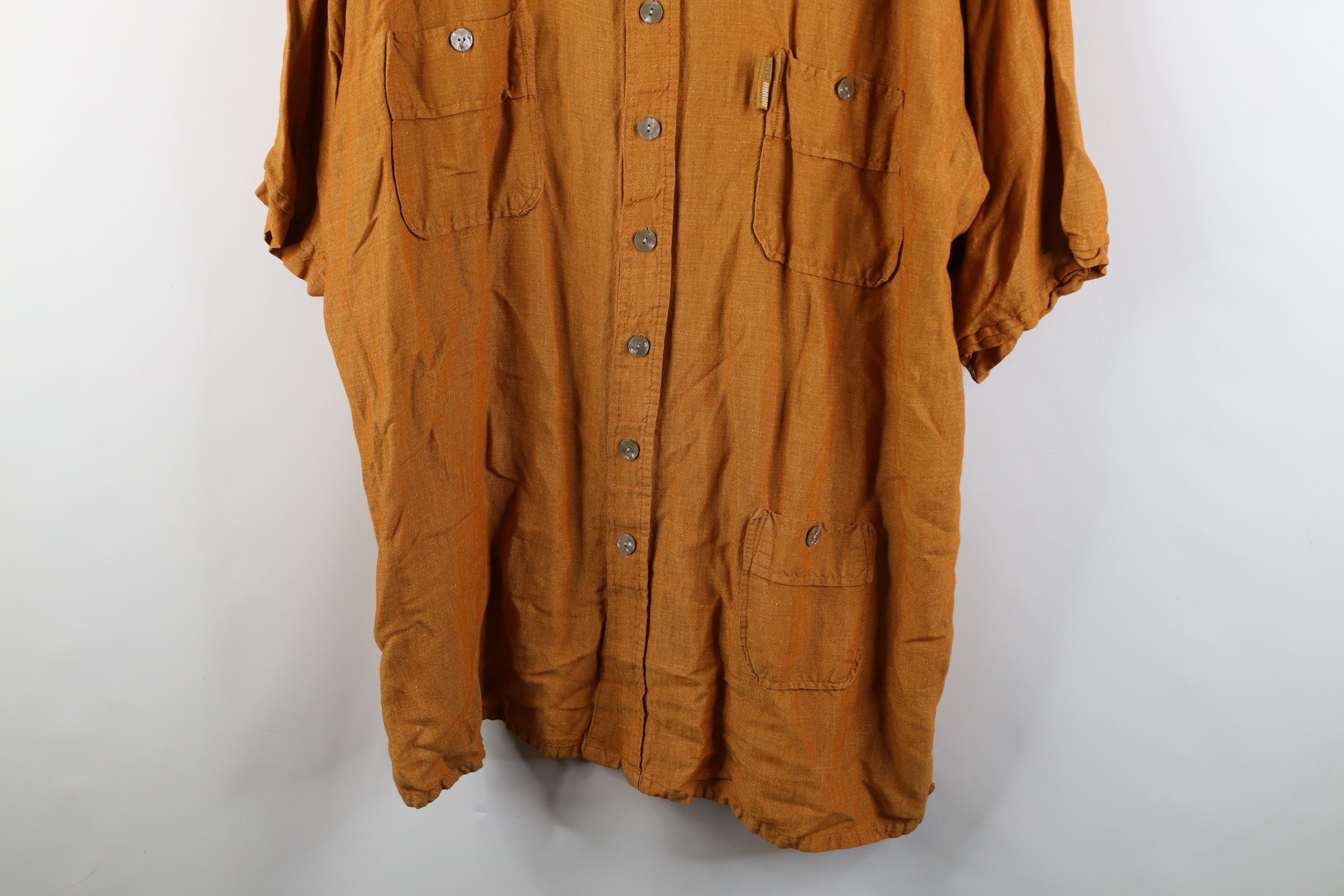 Enyce × Vintage Vintage 90s Y2K Enyce Blend Baggy Collared Button Shirt Size US XXL / EU 58 / 5 - 3 Thumbnail