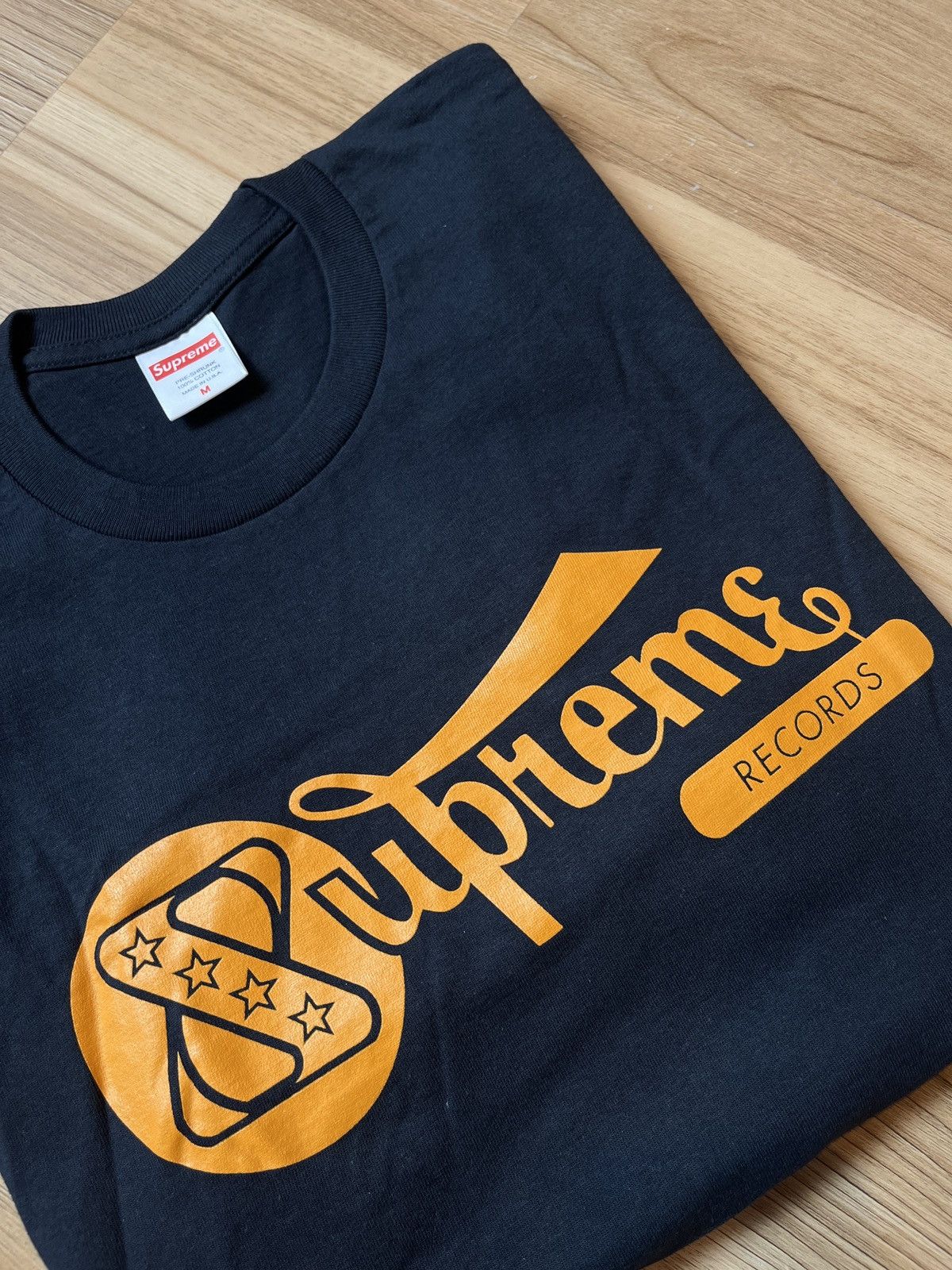 Supreme Supreme records tee navy M ss24 Size US M / EU 48-50 / 2 - 3 Thumbnail