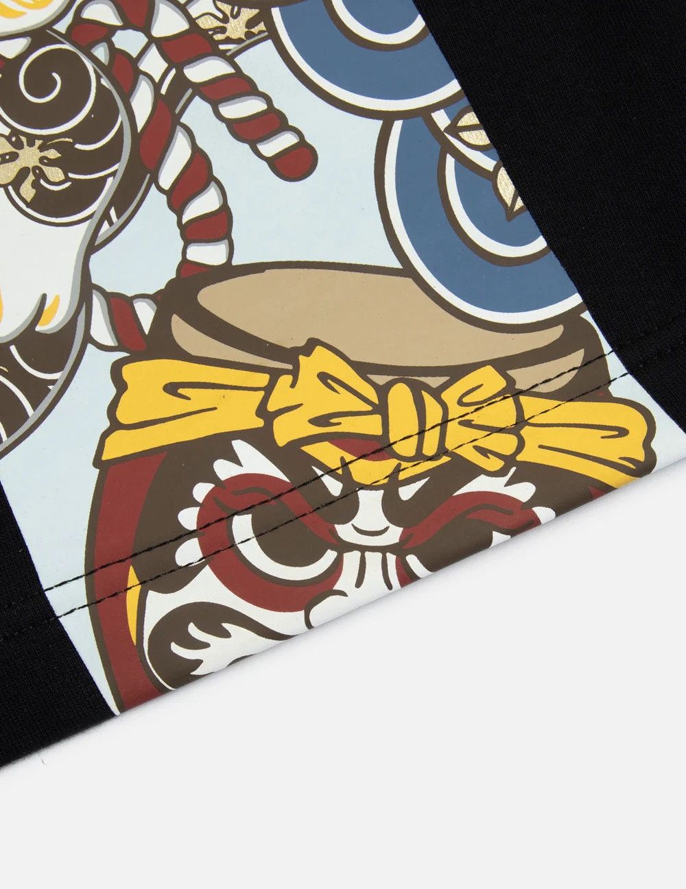 Evisu × Japanese Brand Evisu Lucky cat taiko daruma Daicock print sweat shorts M Size US 32 / EU 48 - 5 Thumbnail