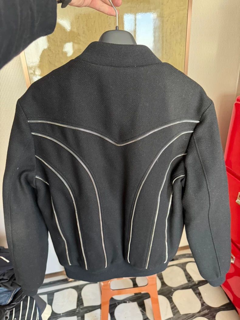 Saint Laurent Paris Saint Laurent Paris Black zipper wool jacket-2506 Size US M / EU 48-50 / 2 - 2 Thumbnail