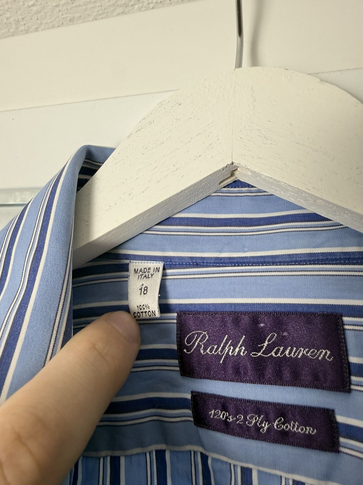 Polo Ralph Lauren Polo Ralph Lauren Purple Label Luxury Shirt Size US XL / EU 56 / 4 - 5 Thumbnail