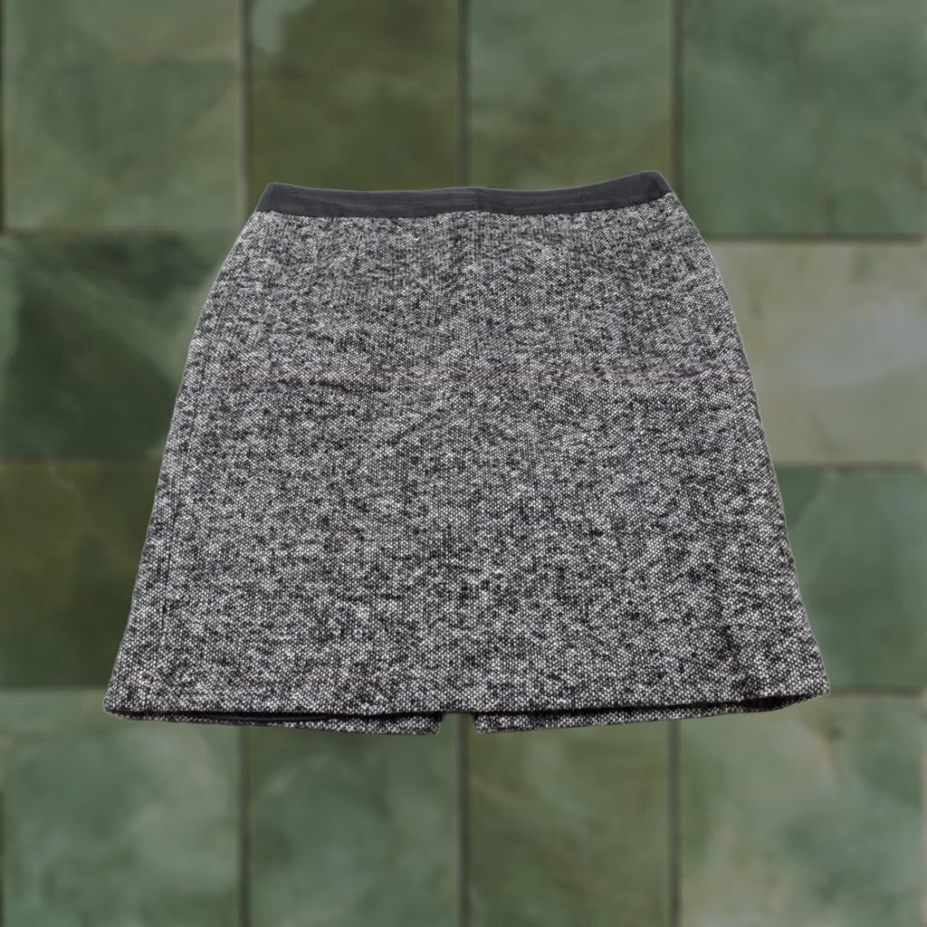 Boden Boden Skirt Womens 10P Black Gray Wool Alpaca A-Line Short Lined Vintage: No Size 32" / US 10 / IT 46 - 1 Thumbnail