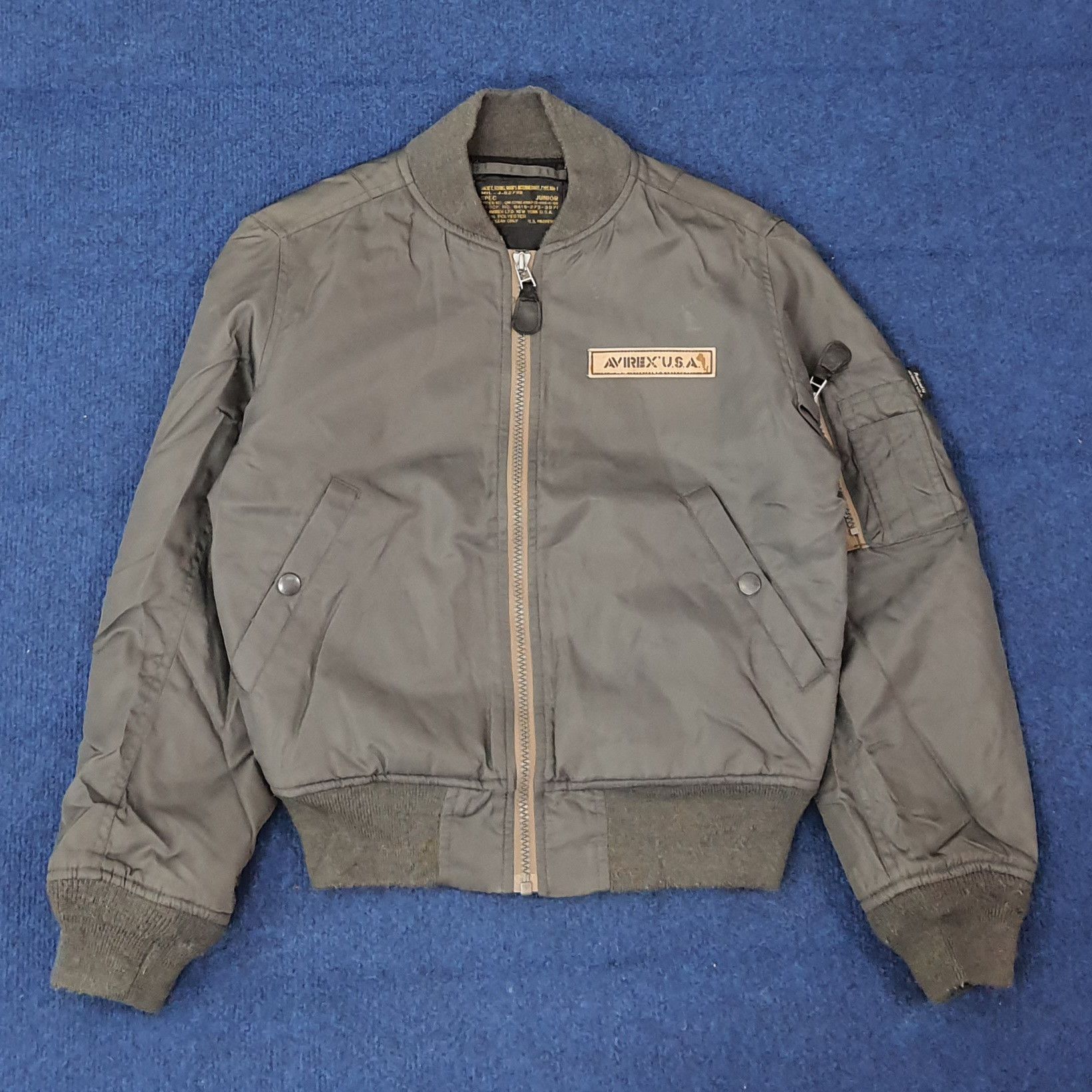 Avirex Vintage Avirex USA Military Bomber Jacket C256N5 Size US XXS / EU 40 - 3 Thumbnail