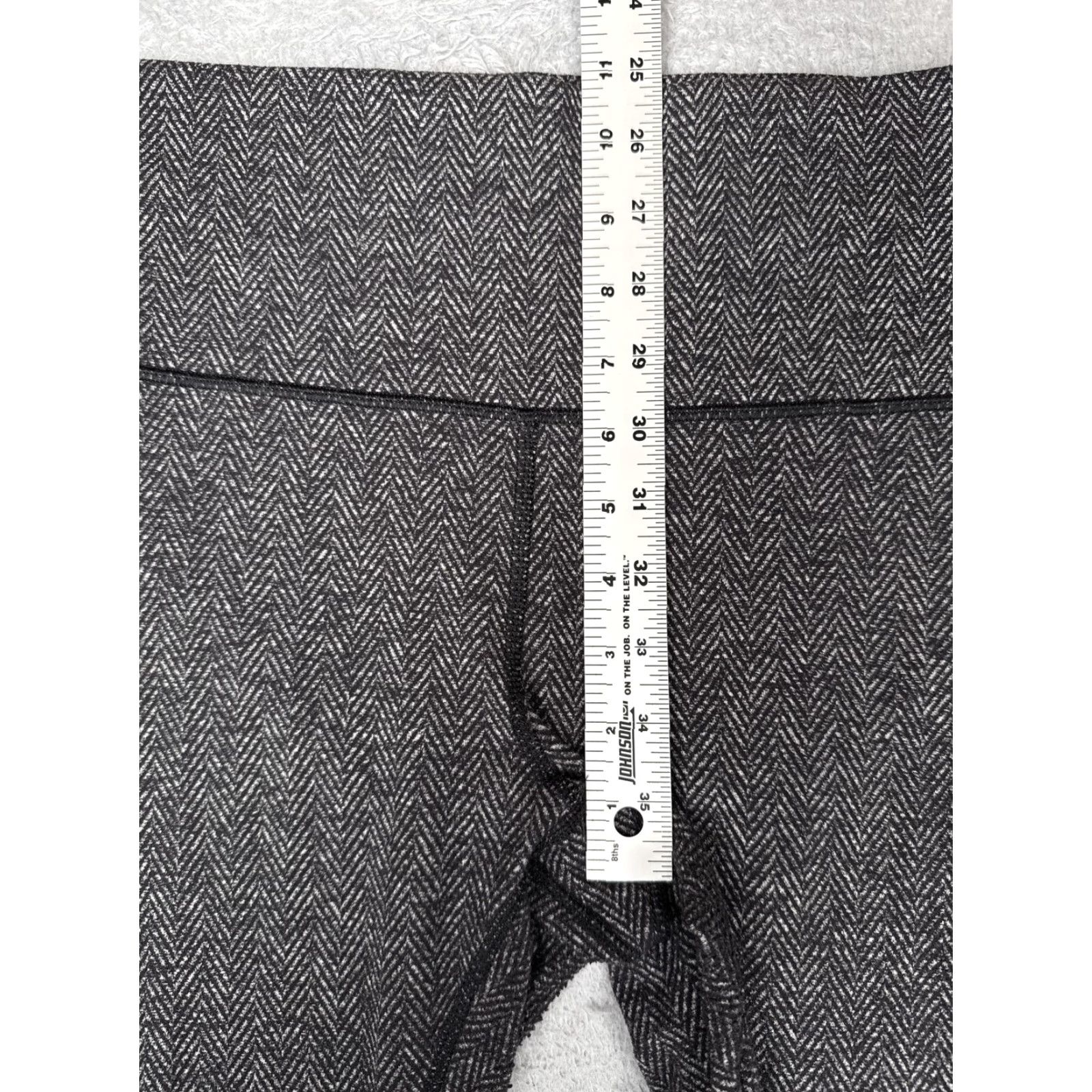 Lululemon Lululemon Wunder Under Pants Womens 12 Gray Herringbone Capri Leggings Yoga Gym Athletic Size 34" / US 12 / IT 48 - 7 Thumbnail