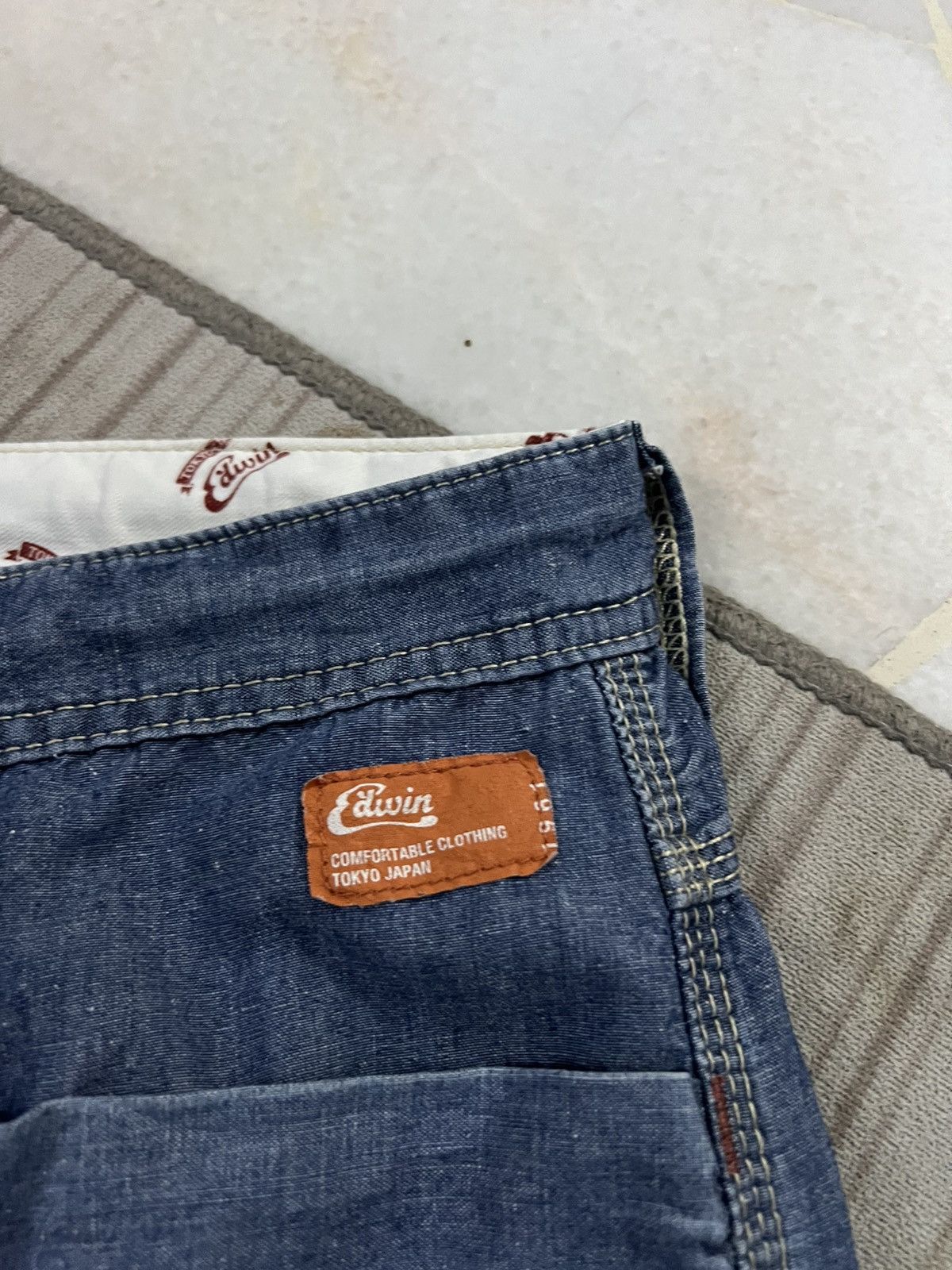 Japanese Brand EDWIN BAGGY JEANS Size US 31 - 13 Thumbnail