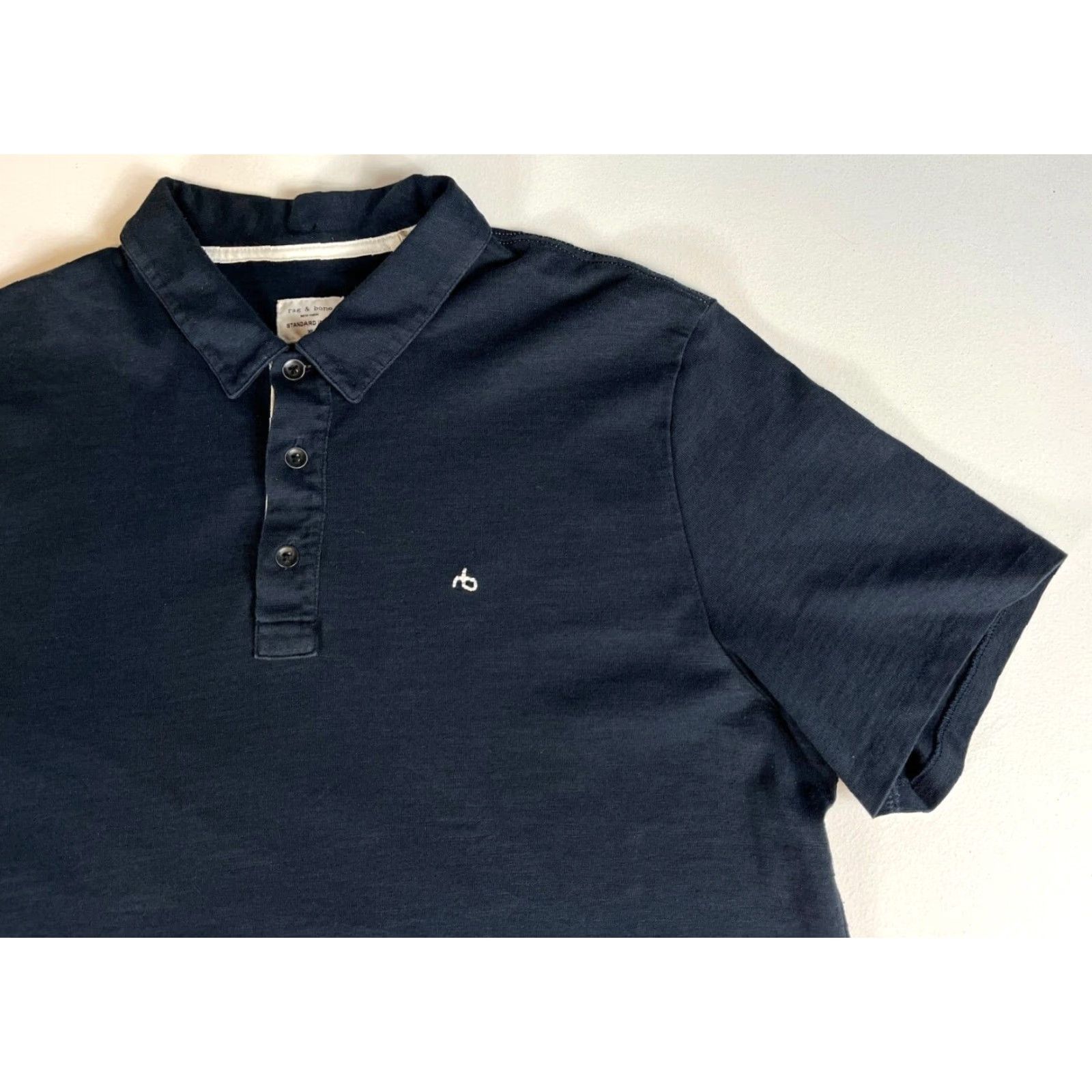 Rag & Bone rag & bone Men's Polo Shirt XL Black Classic Polo Shirt Mens XL Rag & Bone NYC Size US XL / EU 56 / 4 - 5 Thumbnail