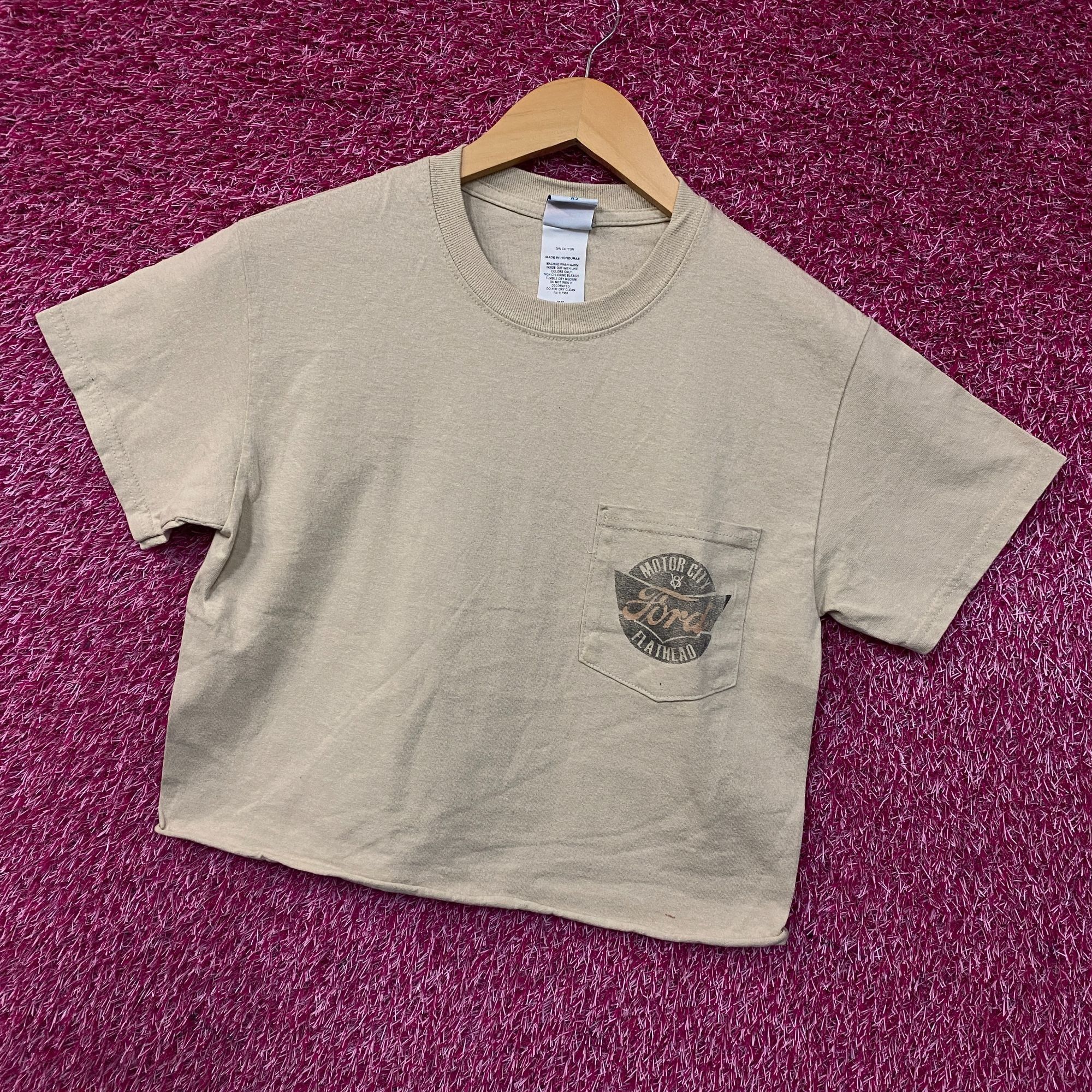 Junk Food Junk Food Ford Motor City Flathead Women's Crop T-Shirt XS Size XS / US 0-2 / IT 36-38 - 3 Thumbnail