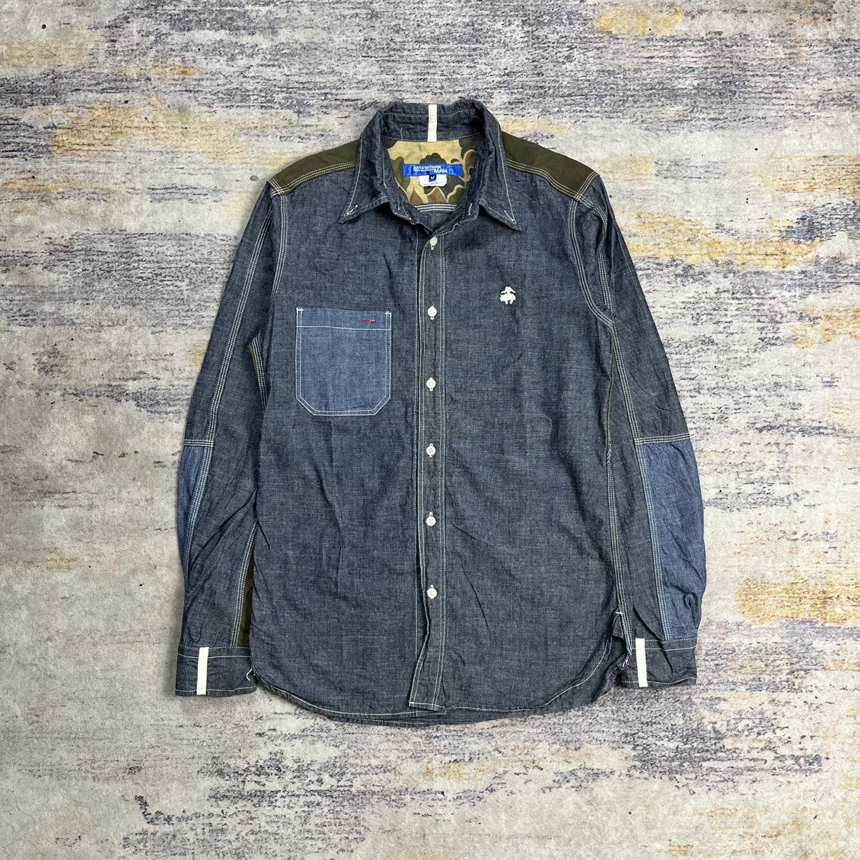 junya watanabe comme des garcons chambray button shirt