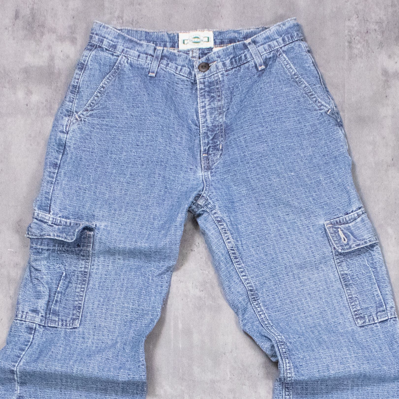 Japanese Brand Vintage 1990's Tall Girl Baggy Relax Fit Denim Pant's Size US 28 / EU 44 - 4 Thumbnail