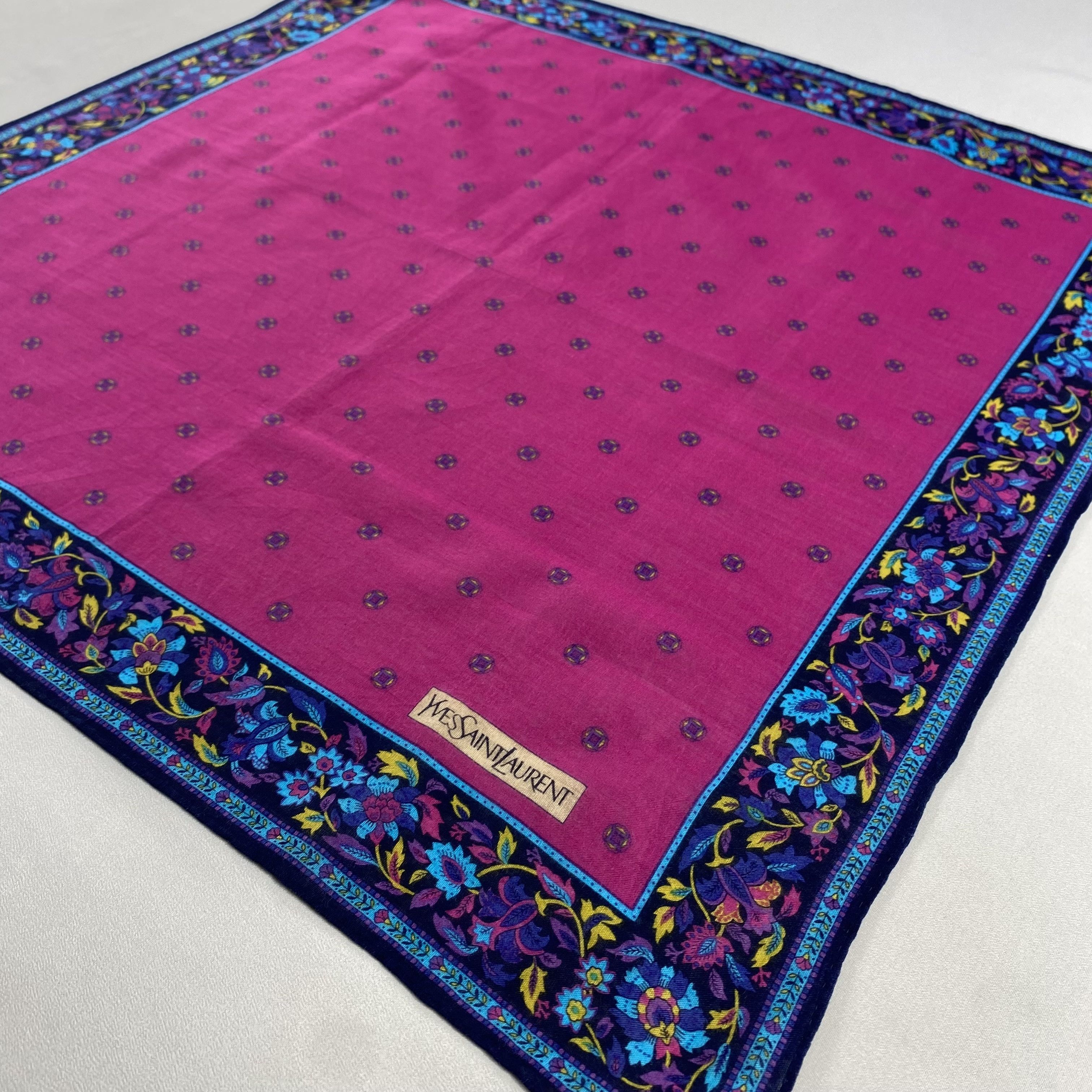 Vintage Yves Saint Laurent Handkerchief / Neckerchief-P1439 Size ONE SIZE - 2 Thumbnail