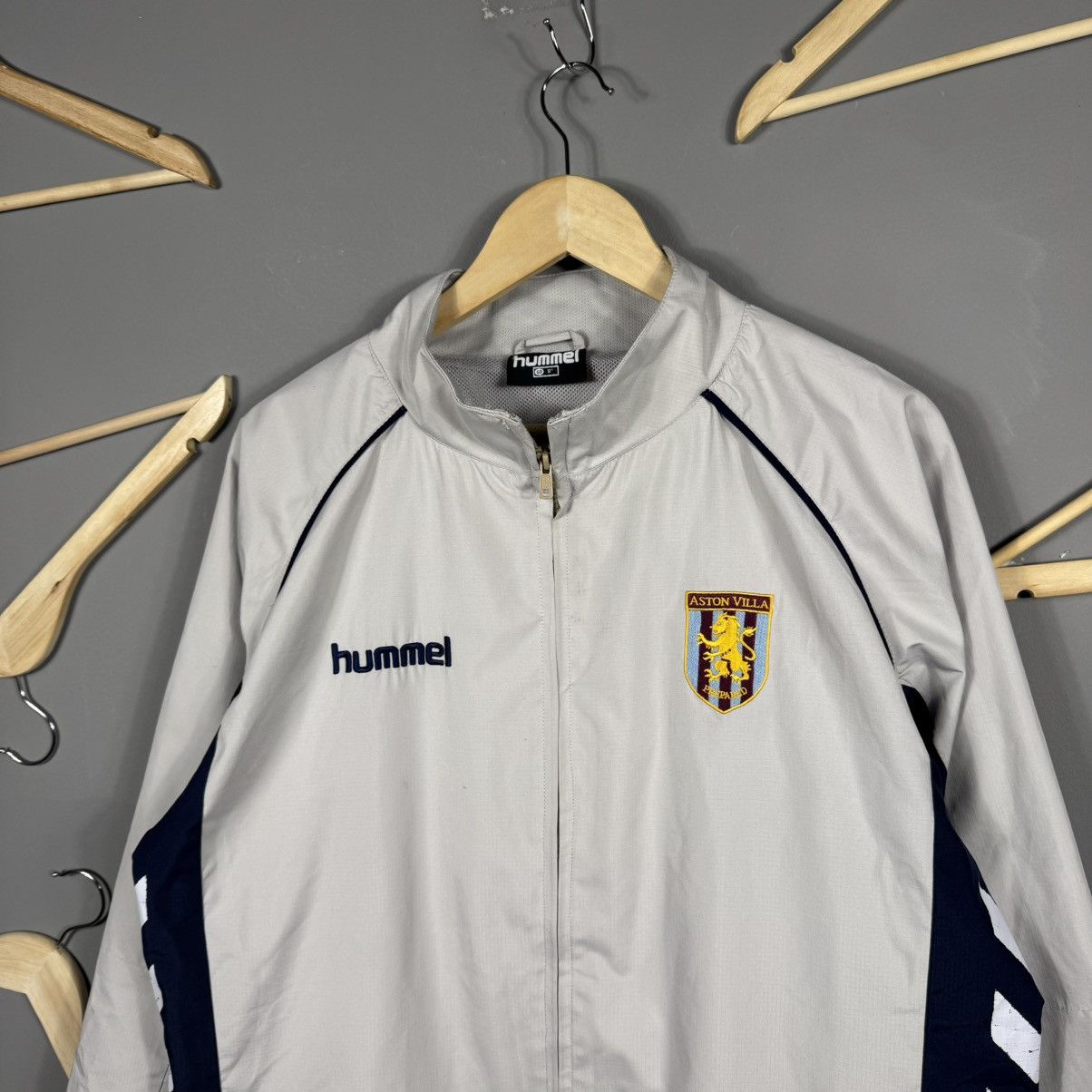 Hummel × Vintage Hummel Aston Villa Soccer Light Jacket Size US M / EU 48-50 / 2 - 2 Thumbnail