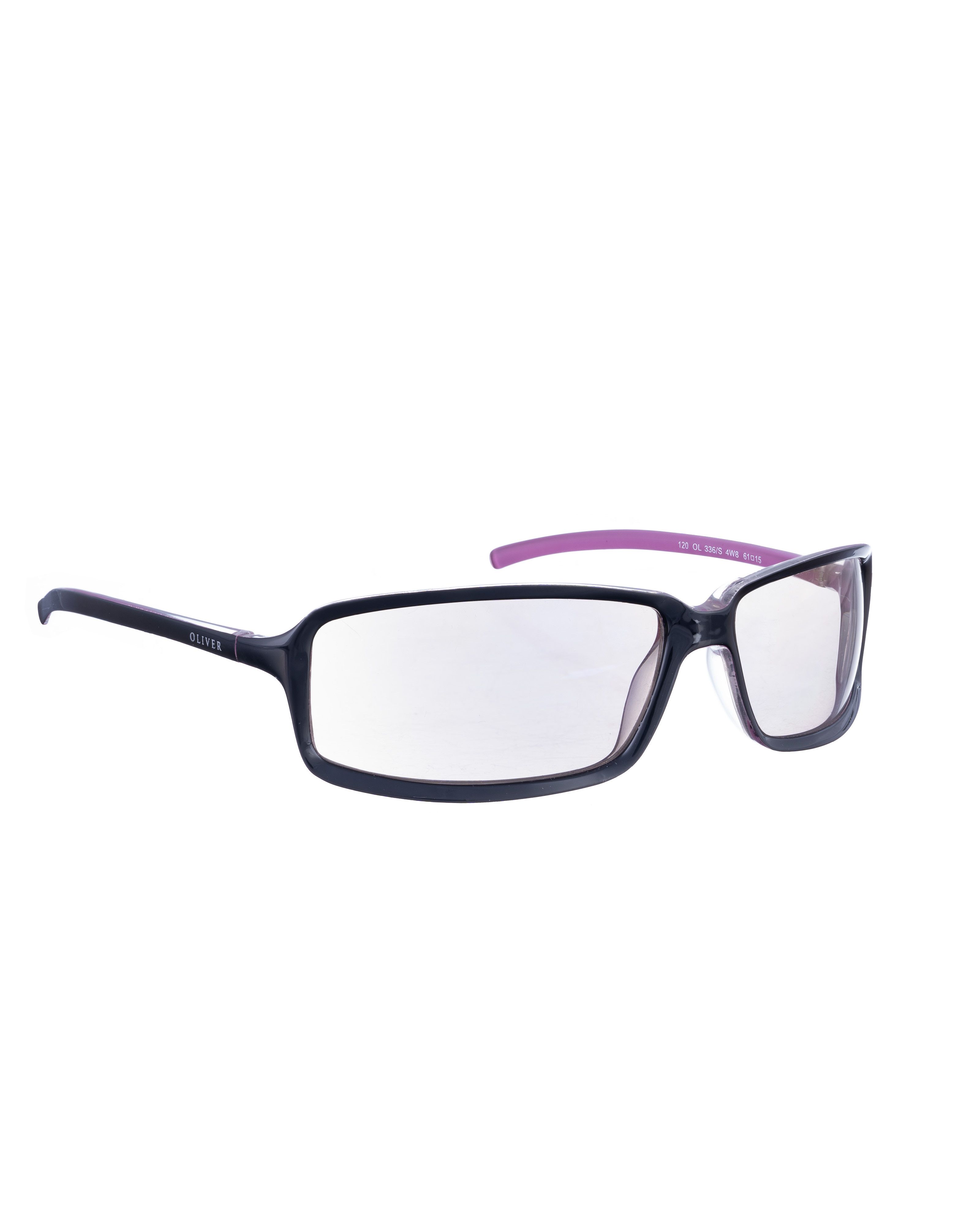 Oliver by Valentino 00s Clear Violet Mirror Sunglasses