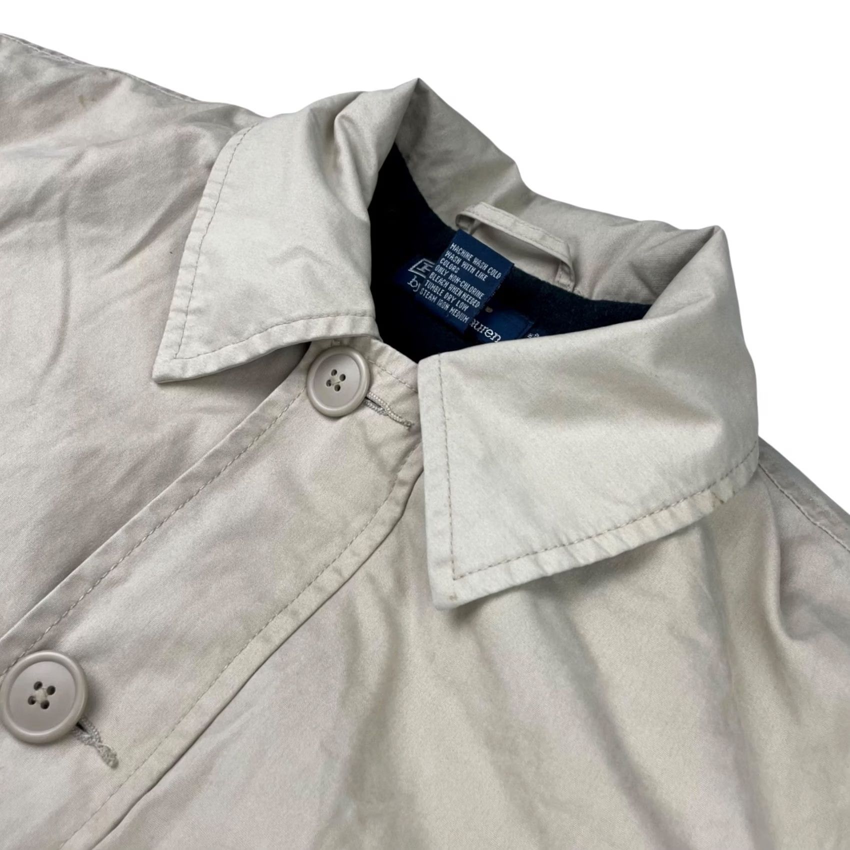 Polo Ralph Lauren VTG Polo Ralph Lauren Coat Shirt Mens M Khaki/Tan Fleece Lined Full Zip Insulated Cotton Size US M / EU 48-50 / 2 - 2 Thumbnail