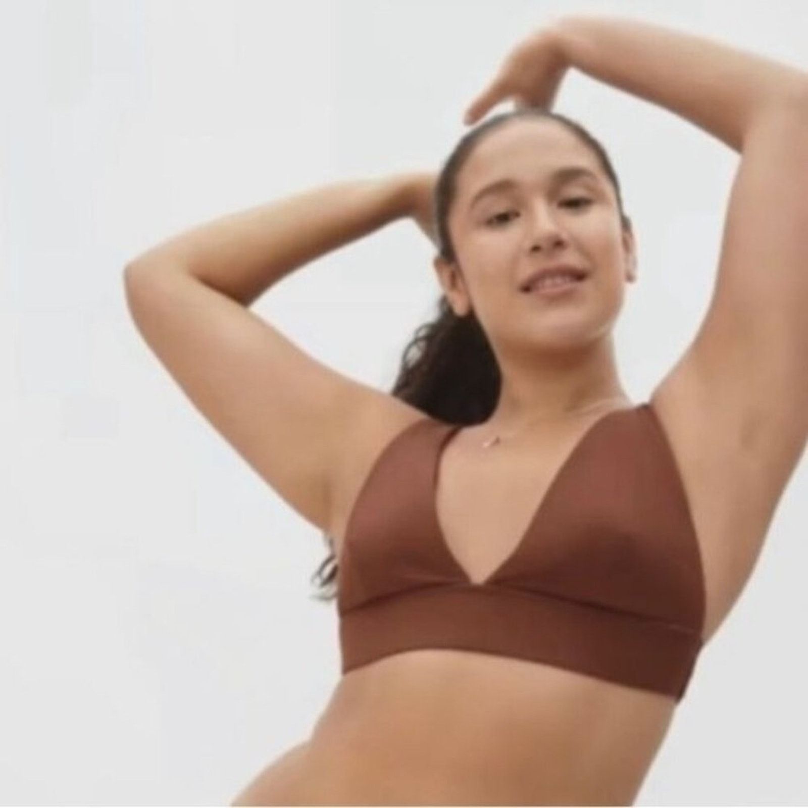 Everlane Everlane The Triangle Bikini Top Brown Small Size ONE SIZE - 1 Thumbnail