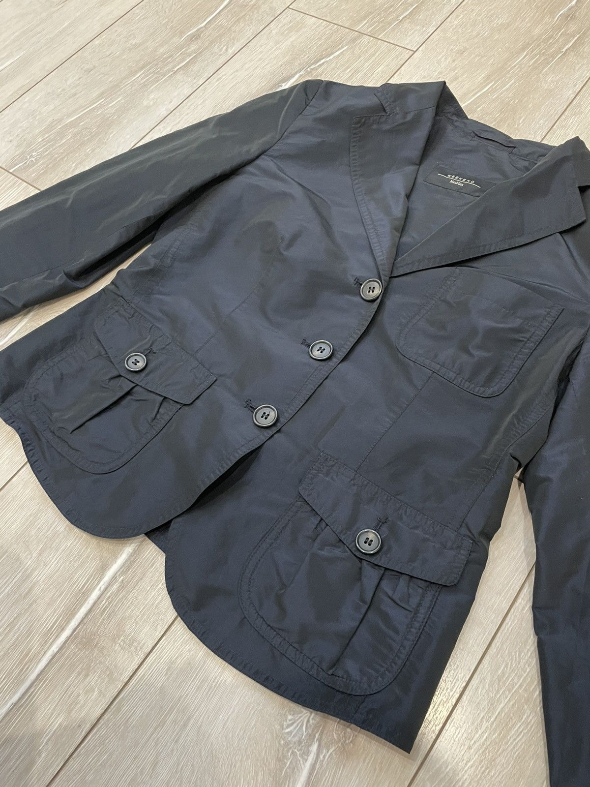 Max Mara × Vintage × Weekend Max Mara Max Mara Vintage Nylon Blazer Jacket Size S / US 4 / IT 40 - 2 Thumbnail