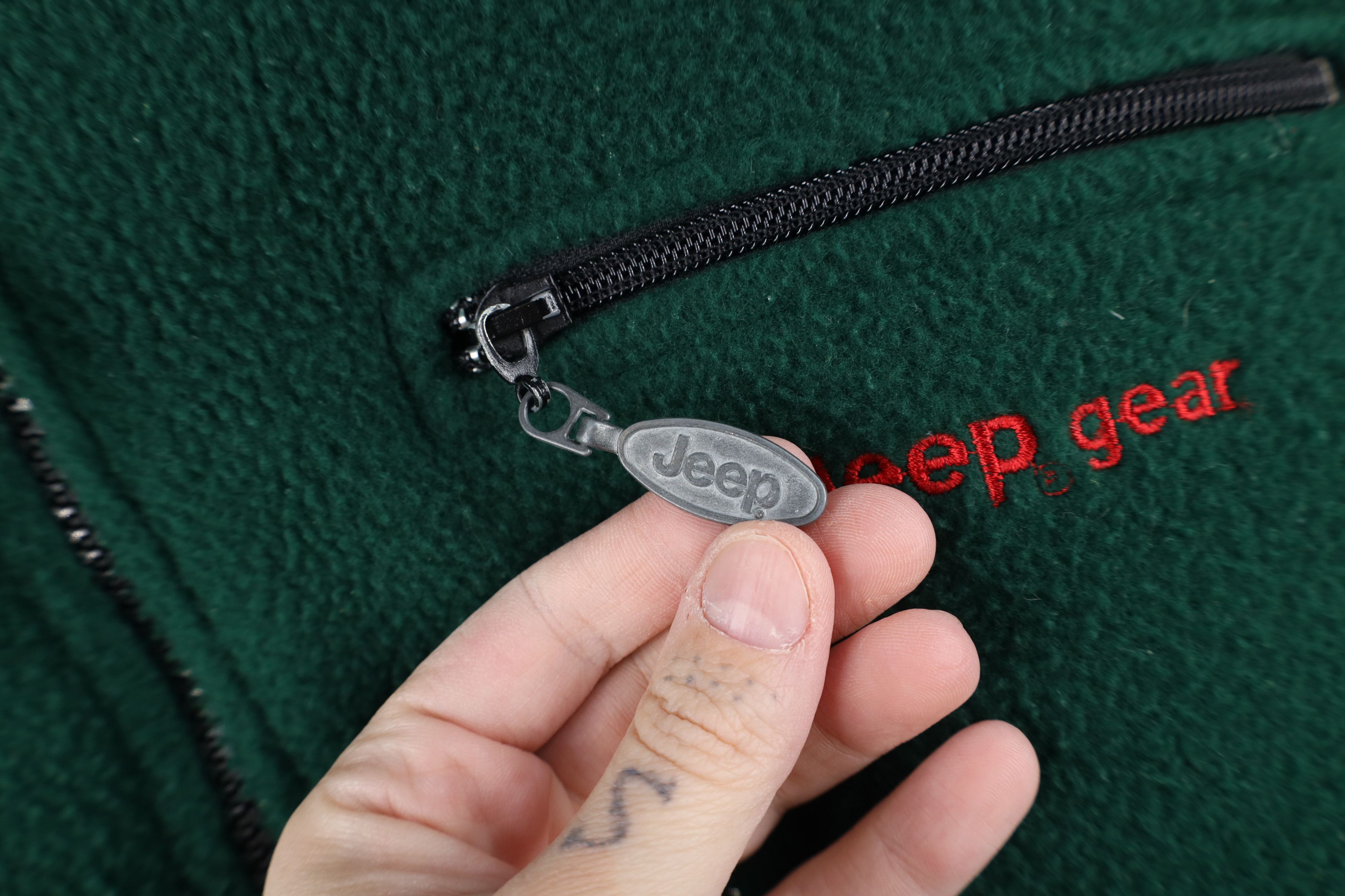 Jeep Vintage 90s Jeep Motor Co Gear Fleece Vest Jacket Green Size XL / US 12-14 / IT 48-50 - 5 Thumbnail