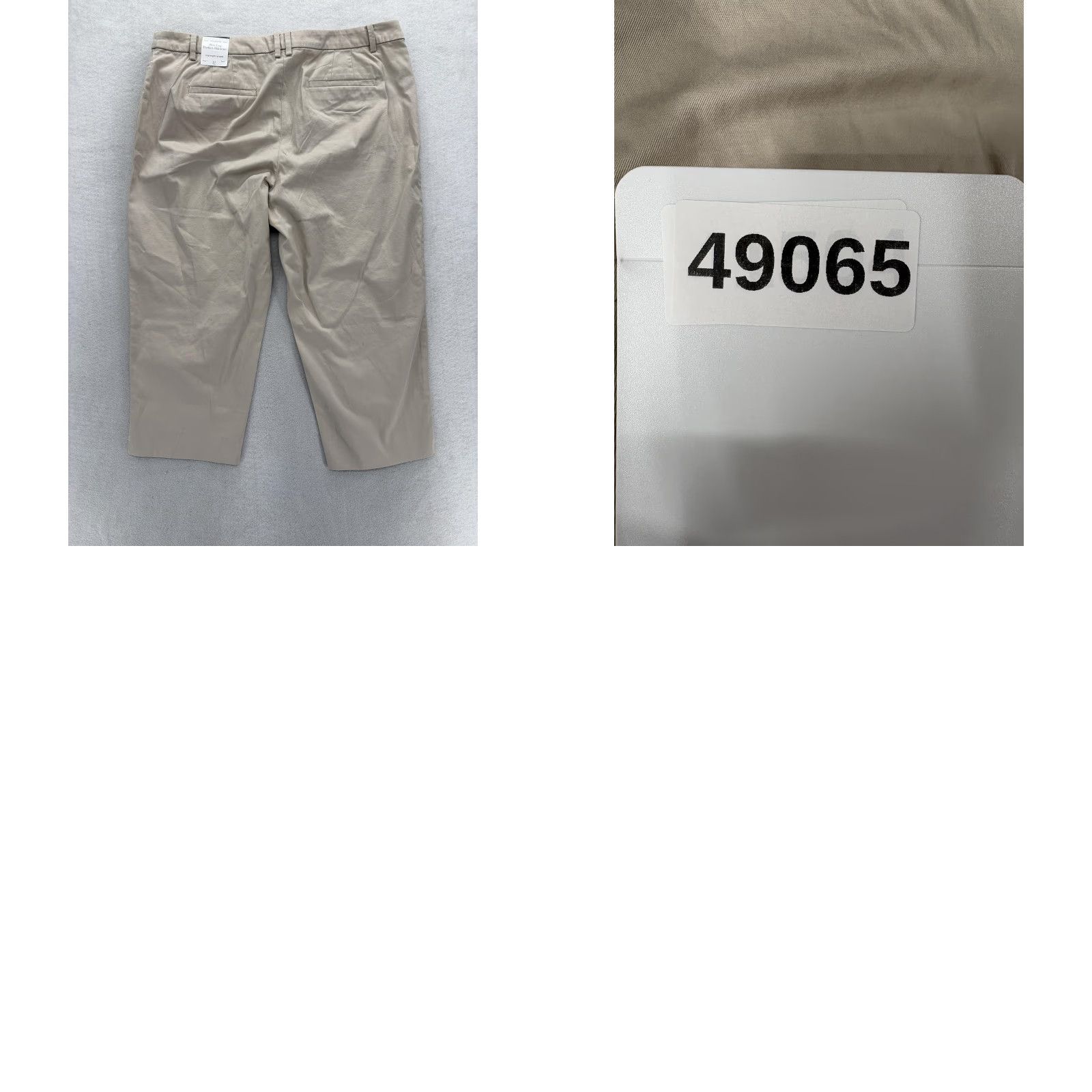 Talbots Talbots Pant Slim Chino Beige Womens 12 Regular Crop Stretch Twill Pockets Casual Size 34" / US 12 / IT 48 - 9 Thumbnail