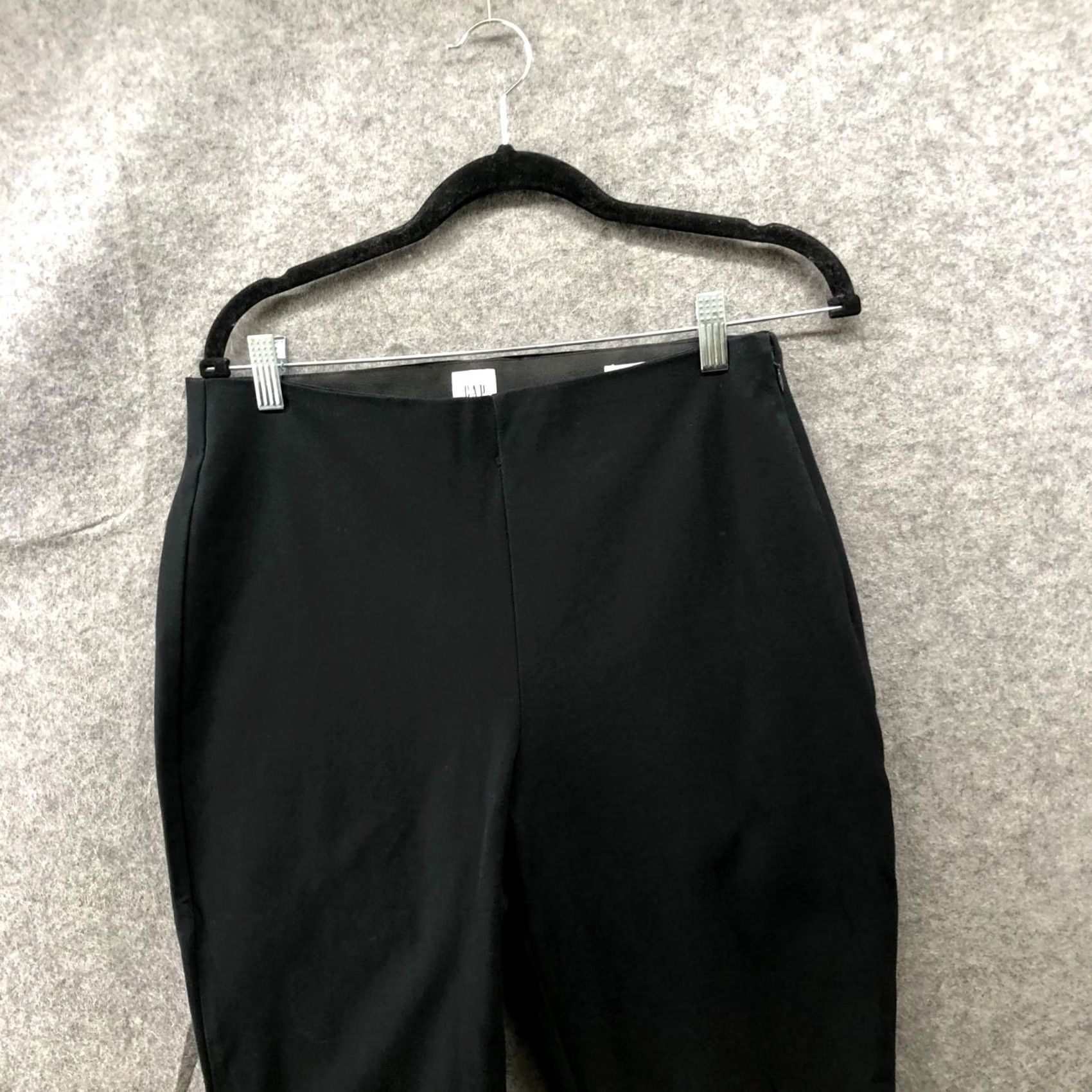 Gap Gap Skinny Ankle Pants Womens 10 Black Side Zip Bi-Stretch Size 32" / US 10 / IT 46 - 3 Thumbnail